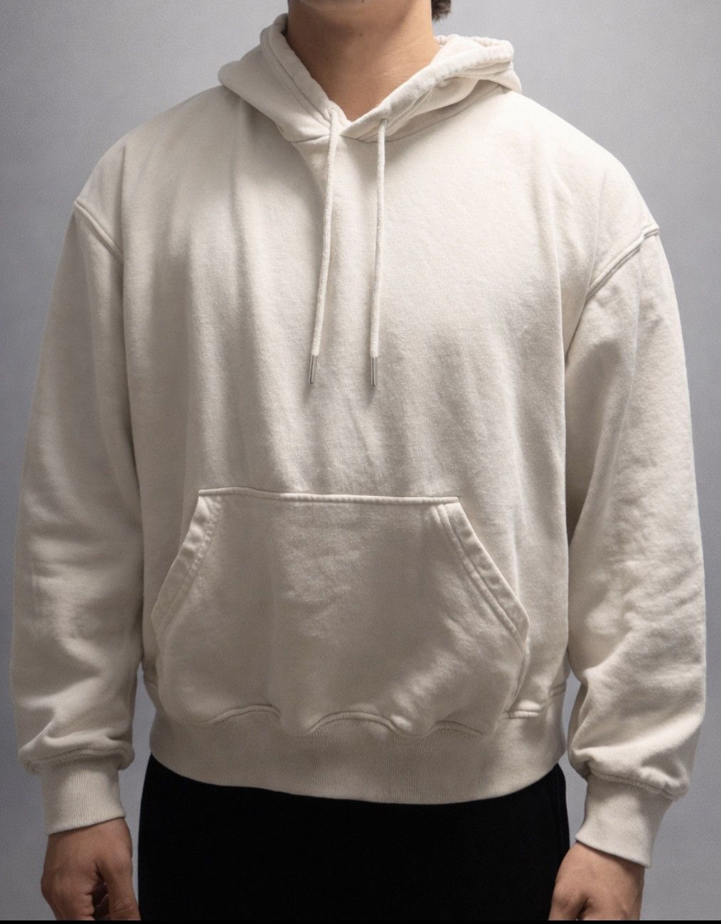 H&M H&M Men’s Beige Pullover Hoodie Size US L / EU 52-54 / 3 - 3 Thumbnail