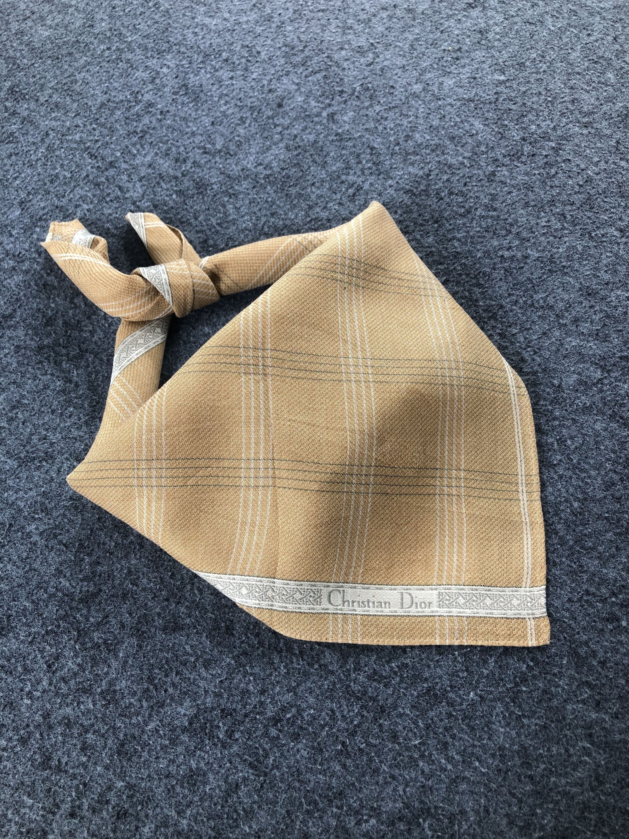 Vintage Christian Dior Handkerchief / Bandana / Neckerchief A686 Size ONE SIZE - 2 Thumbnail