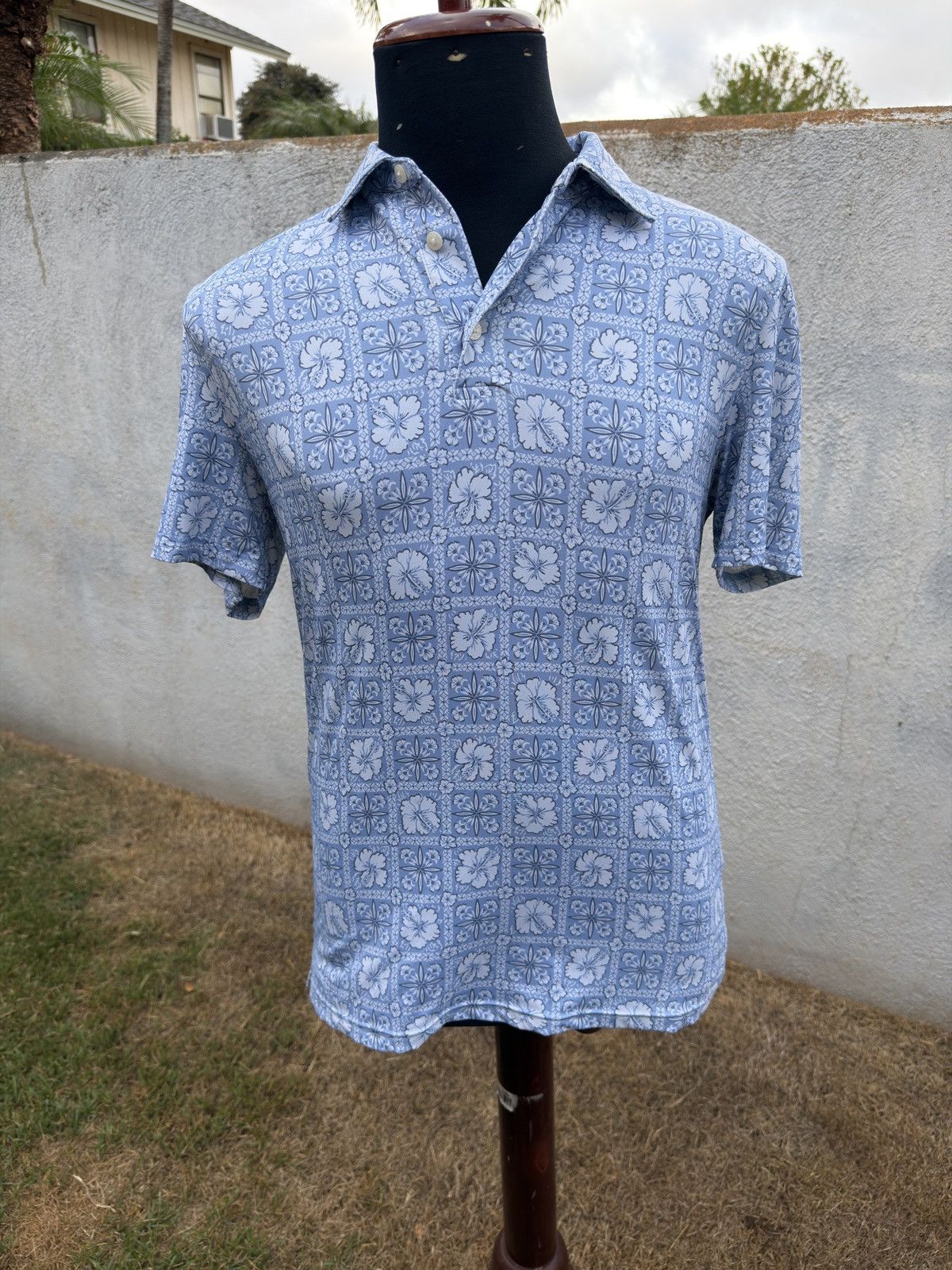 Reyn Spooner PreOwned Reyn Spooner Polo Shirt Blue Hawaiian Print Men's S Size US S / EU 44-46 / 1 - 1 Thumbnail