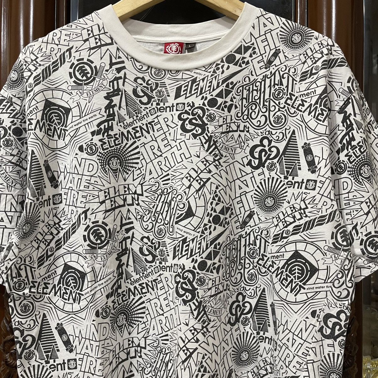 Element Very rare element skateboard all over print logo tee Size US L / EU 52-54 / 3 - 2 Thumbnail