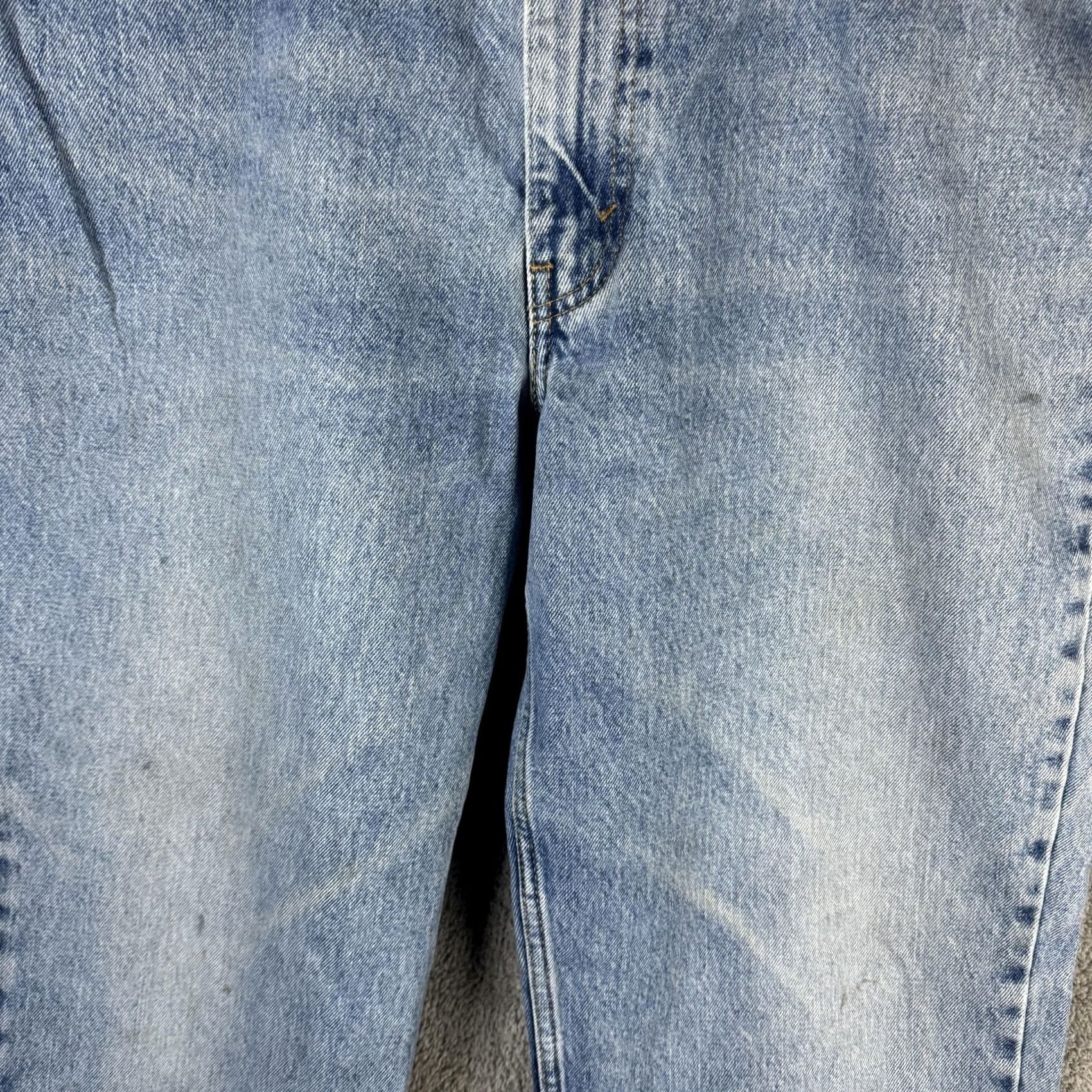 Levi's Levi's 550 Jeans Mens 38x32 Light Wash Blue Relaxed Straight Denim Cotton Size US 38 / EU 54 - 5 Thumbnail