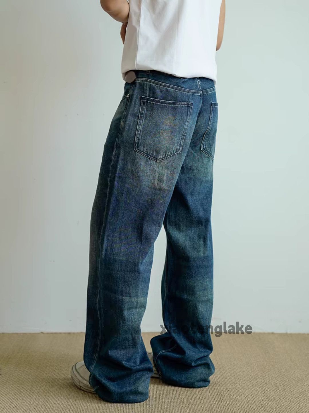 Jean × Vintage utility workwear carpenter outdoor faded yuppie jeans Size US 34 / EU 50 - 4 Thumbnail