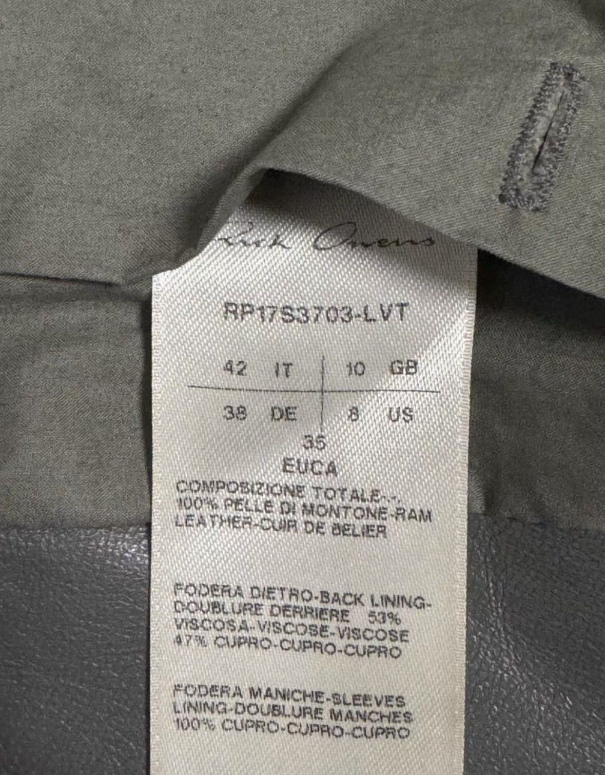 Rick Owens Rick Owens Stooges Leather Jacket Size US XXS / EU 40 - 3 Thumbnail