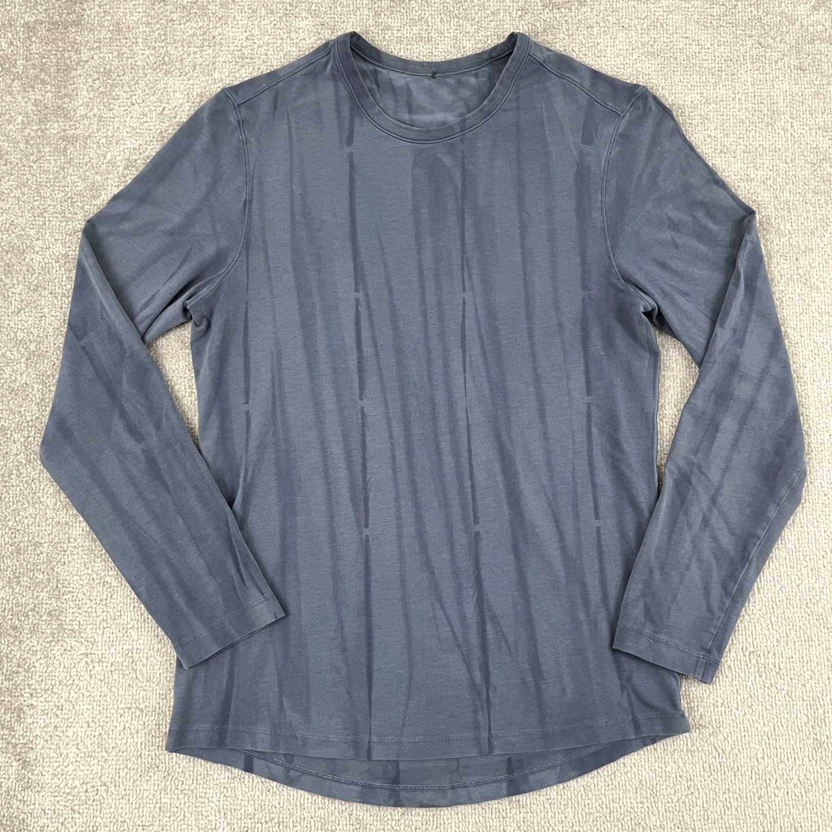 Lululemon Lululemon 5 Year Basic Shirt Mens M Blue Long Sleeve Crew Neck Gym Size US M / EU 48-50 / 2 - 3 Thumbnail