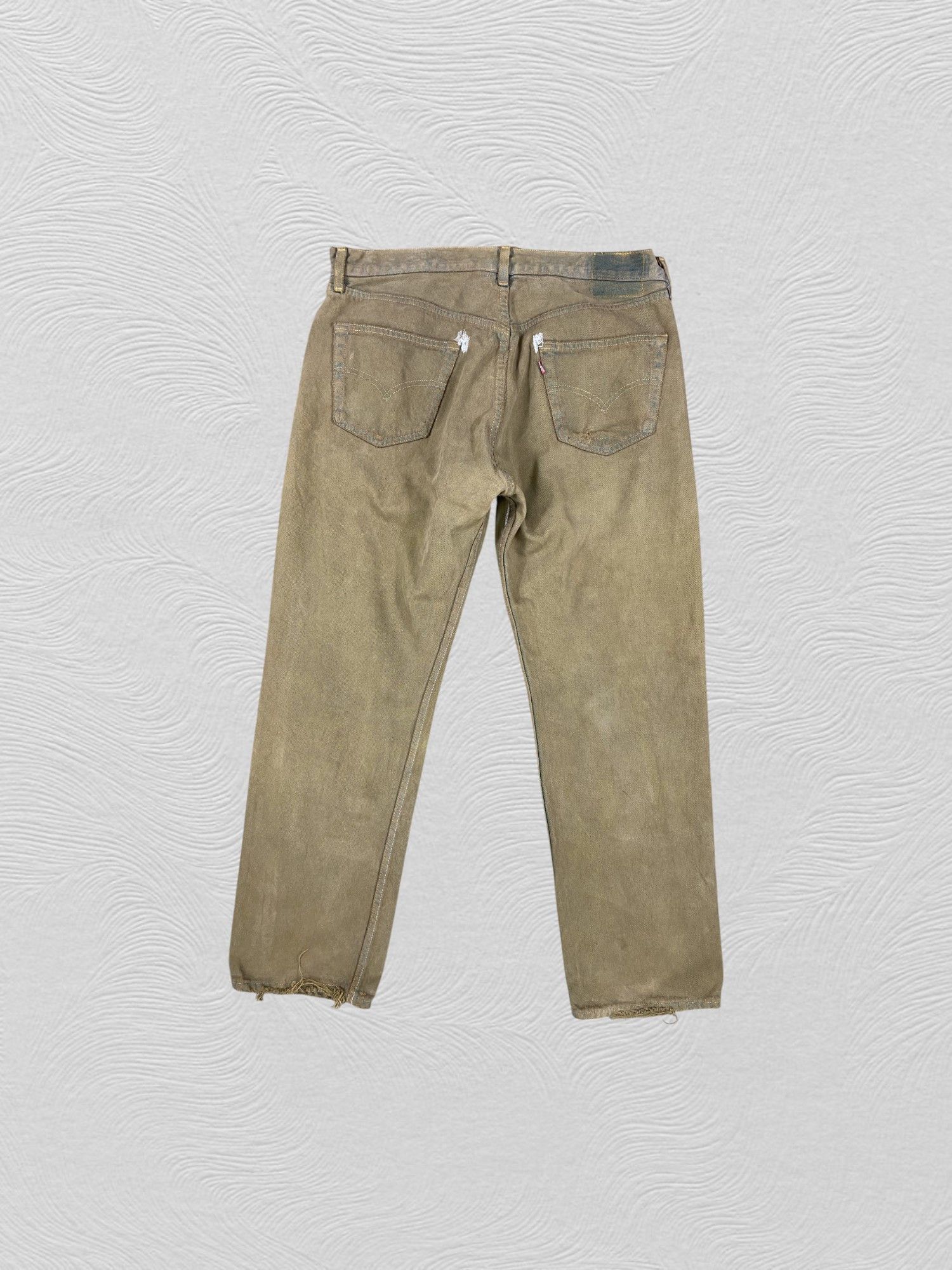 Levi's Earth Tone Vintage Levi's 501 Jeans 35x29 Denim JN1175 Size US 35 - 2 Thumbnail