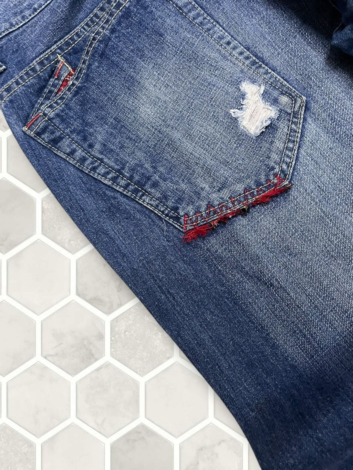 Hysteric Glamour Vintate Authentic Japan 90s Root Three Distressed Denim Size US 31 - 17 Thumbnail