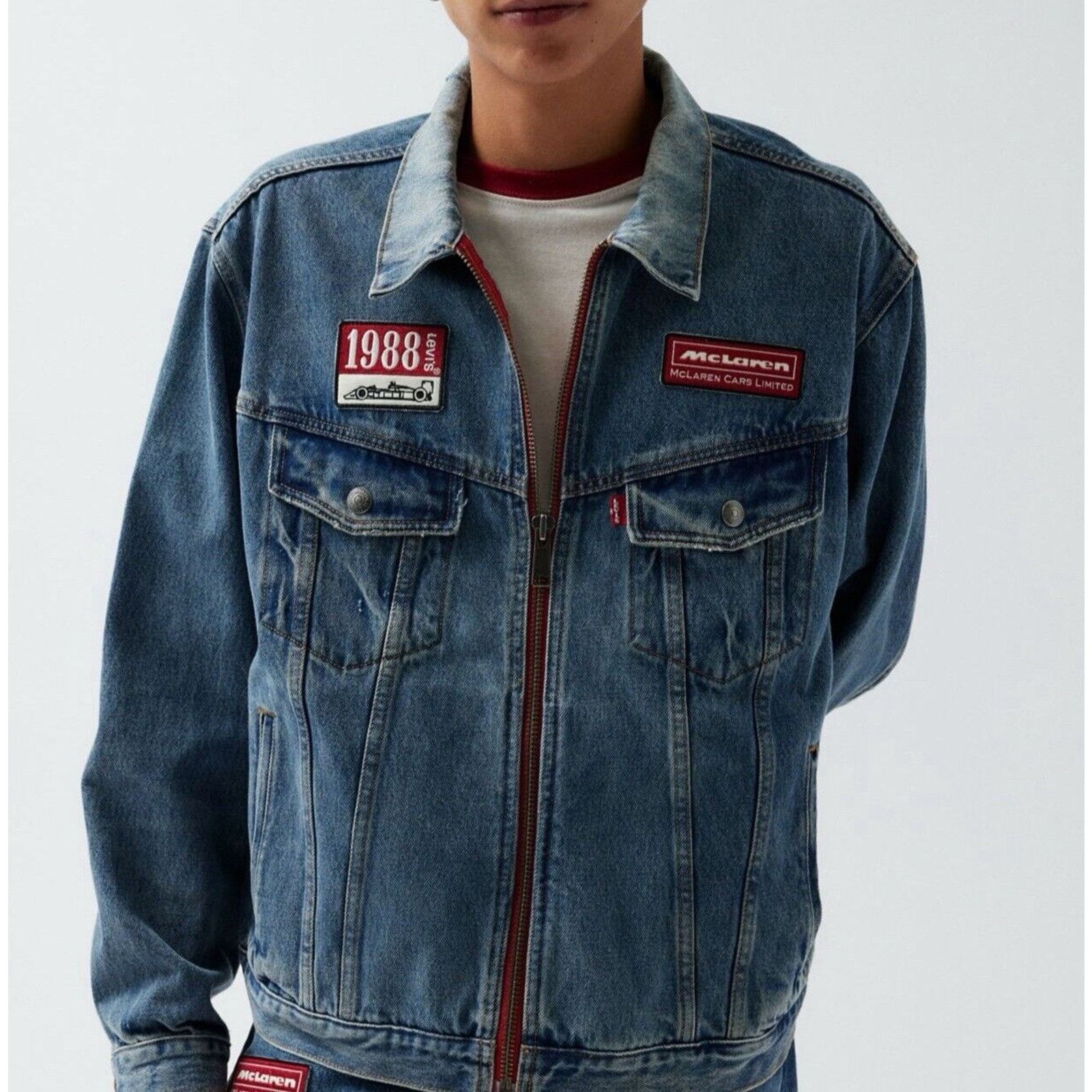 Levi's Levi's x Mclaren Denim Jacket Racing Trucker Zip Up Small Size US S / EU 44-46 / 1 - 5 Thumbnail
