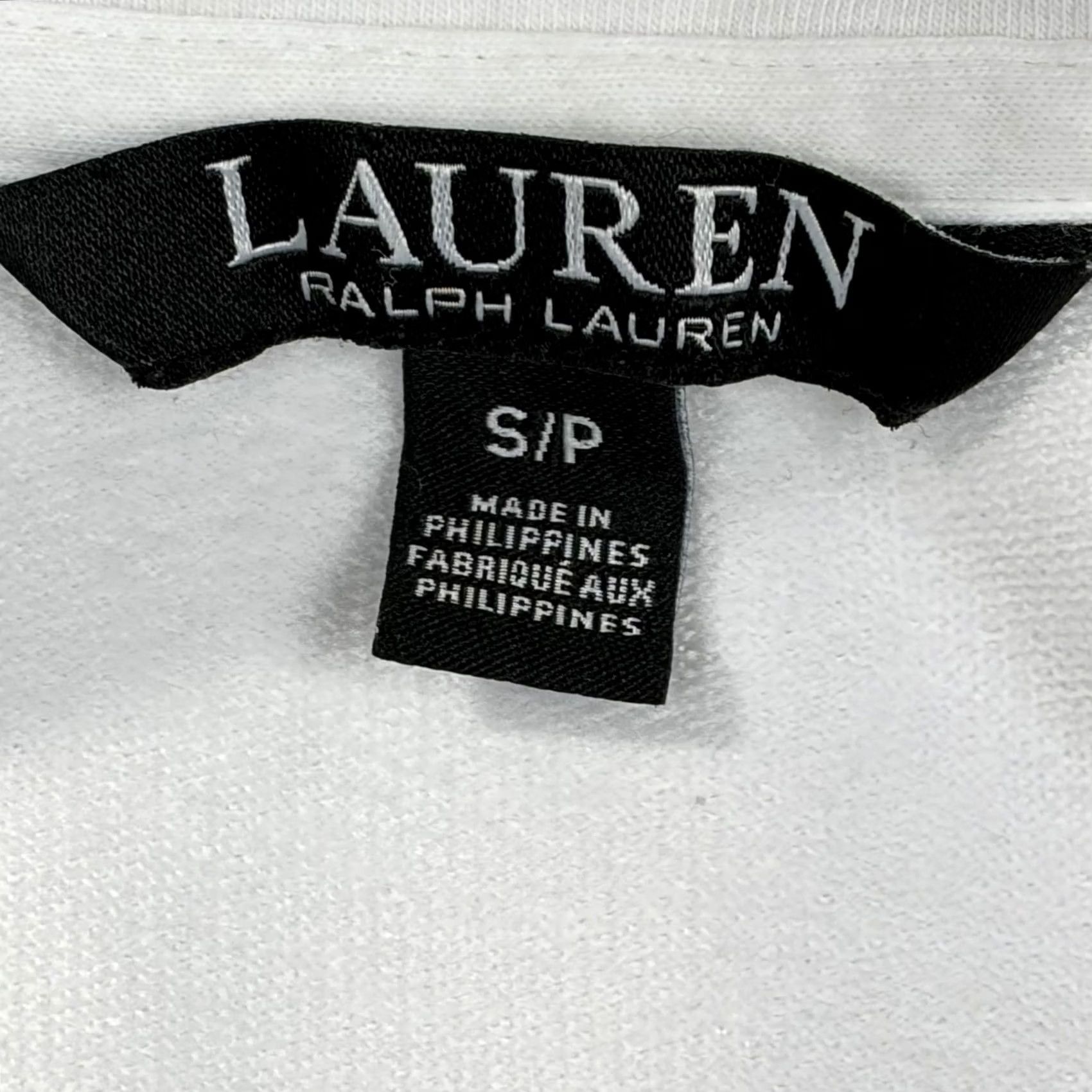 Ralph Lauren Lauren Ralph Jacket Womens S White Quilted Front Zip Lavender Trim Size S / US 4 / IT 40 - 3 Thumbnail