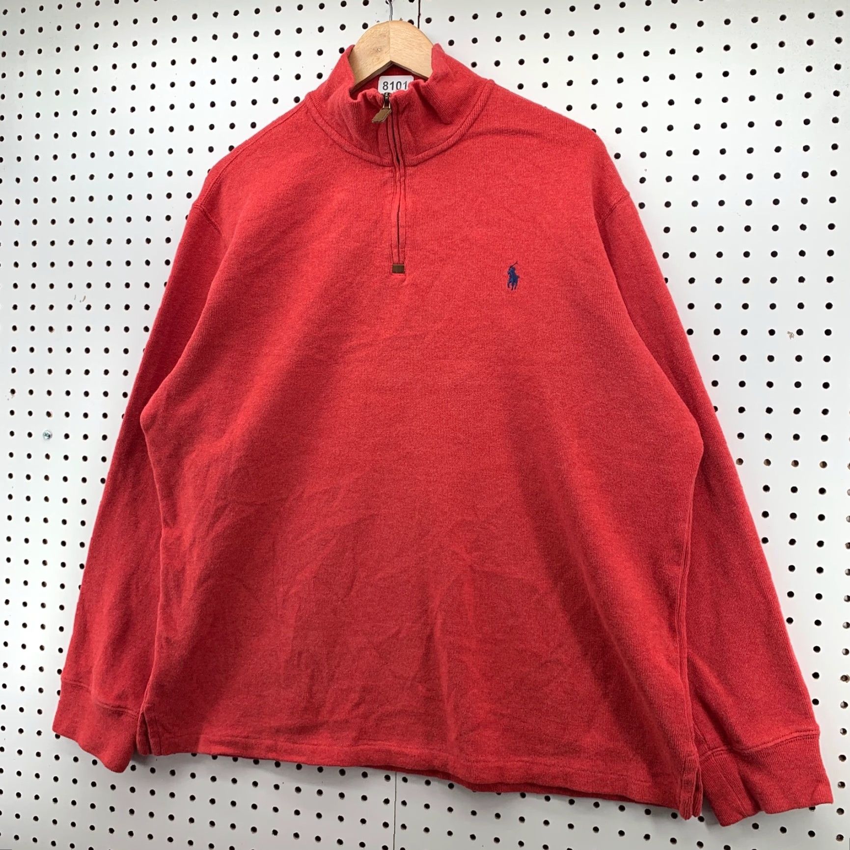 Polo Ralph Lauren Polo Ralph Lauren 1/4 Zip Pullover Sweater Men XL Red Orange Blue Pony Shirt Mens XL Red Polo Ralph Lauren 1/4 Zip Pullover Sweater Size US XL / EU 56 / 4 - 2 Thumbnail