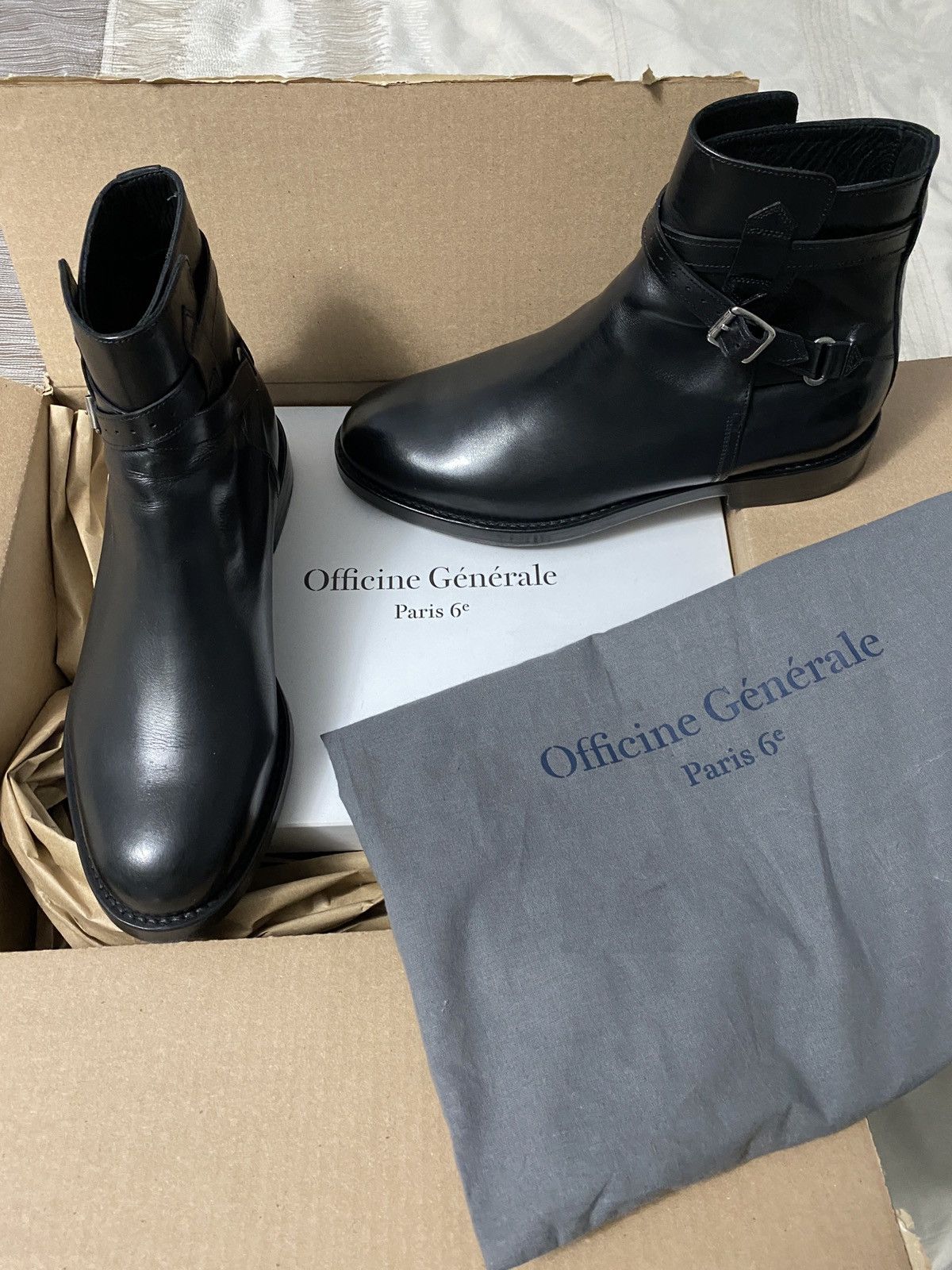 Officine Generale Officine Generale Black Juan Chelsea Boots. Buckle strap Size US 9 / EU 42 - 1 Thumbnail
