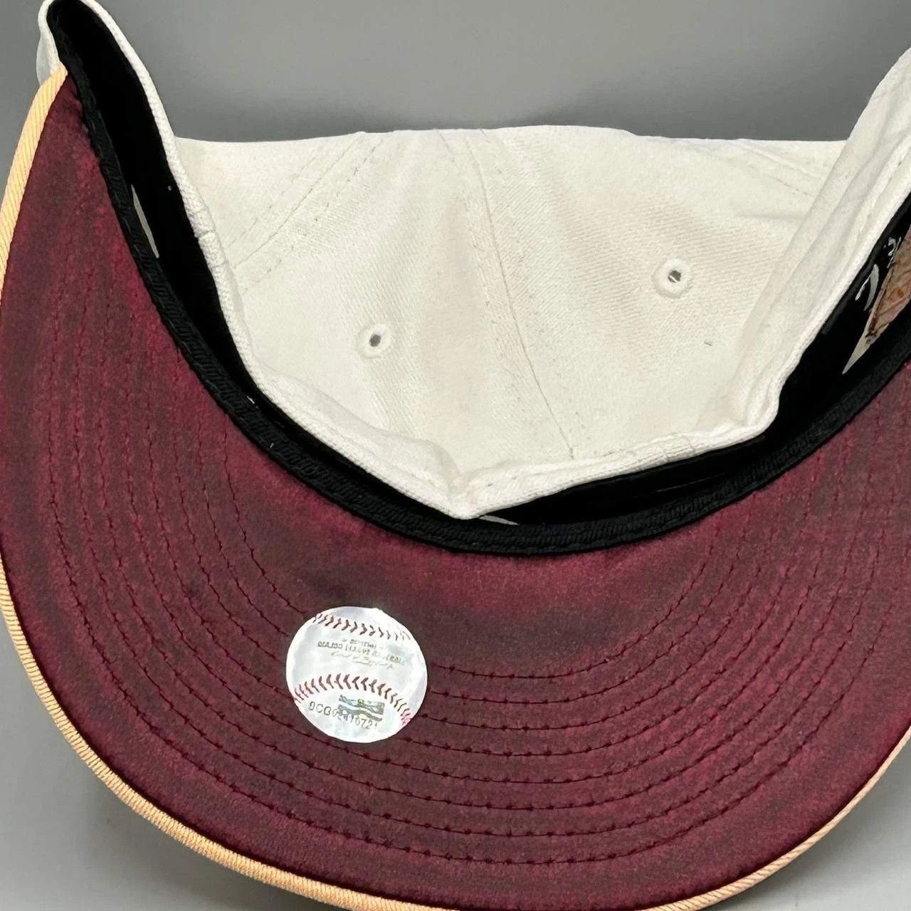 New Era Tampa Bay Devil Rays Hat Men 7 3/8 White MLB Fitted Cotton Size ONE SIZE - 4 Thumbnail