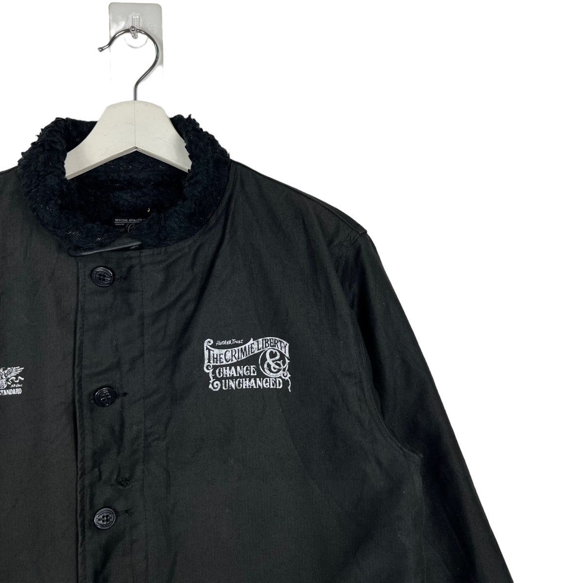 Japanese Brand THE CRIMIE LIBERTY RIDER MOTO N1 DECK JACKET MADE IN JAPAN Size US L / EU 52-54 / 3 - 9 Thumbnail