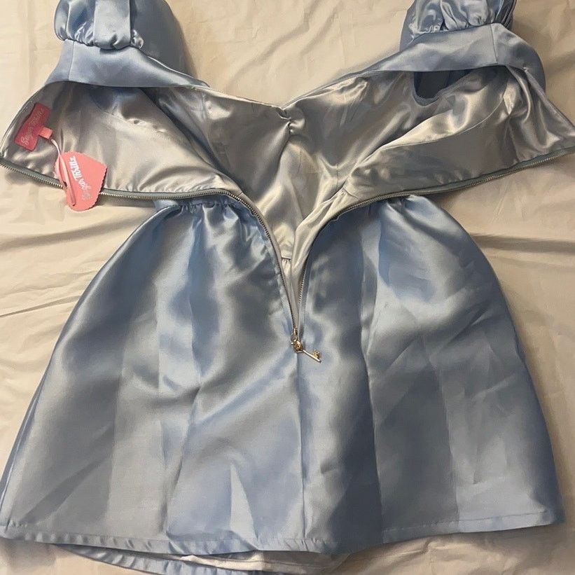 Dolls Kill Dolls Kill Sugar Thrillz Cinderella Inspired Satin Mini Dres Size XXS / US 00 / IT 34 - 14 Thumbnail