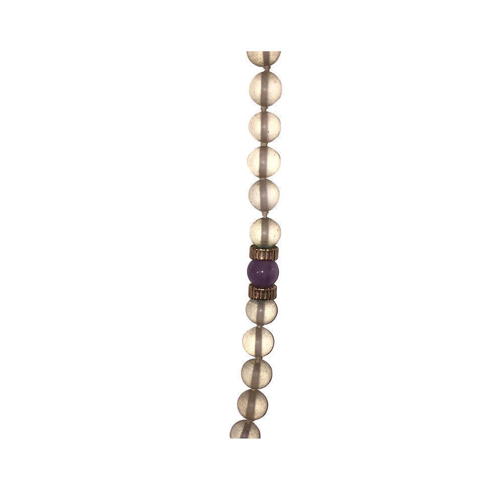 Designer Camphor Glass Gemstone Bead Necklace Size ONE SIZE - 3 Thumbnail