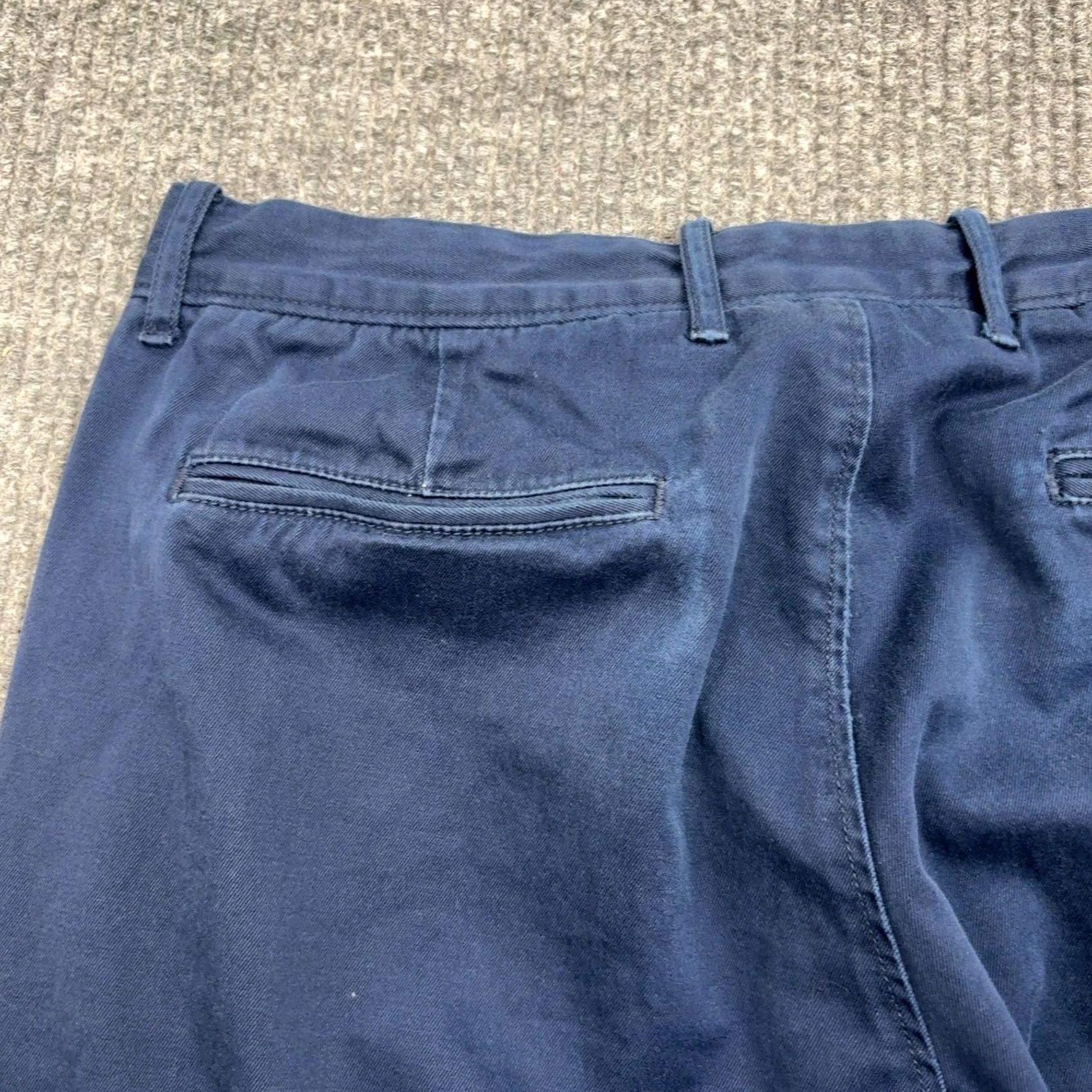 J.Crew J.CREW Chino Pants Slim 33x30 Navy Blue Cotton Stretch 484 Casual Style Mens Size US 35 - 5 Thumbnail