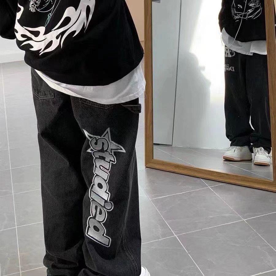 Japanese Brand × Vintage High Street Vintage Loose Letter Jeans Size US 30 / EU 46 - 2 Thumbnail