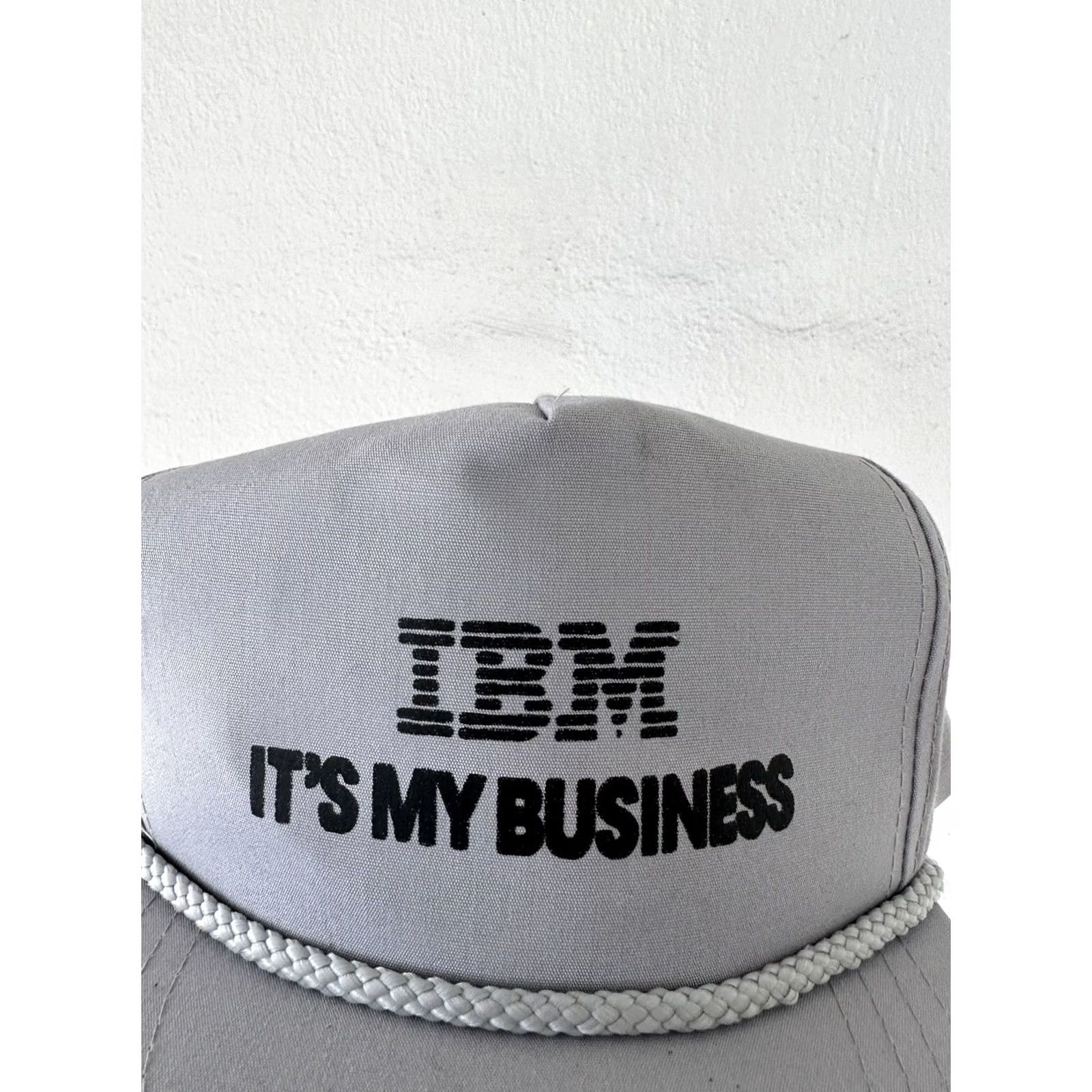 J Brand VINTAGE IBM SnapBack Hat Cap 80s Computer “It’s My Business” Brand New Size ONE SIZE - 2 Thumbnail