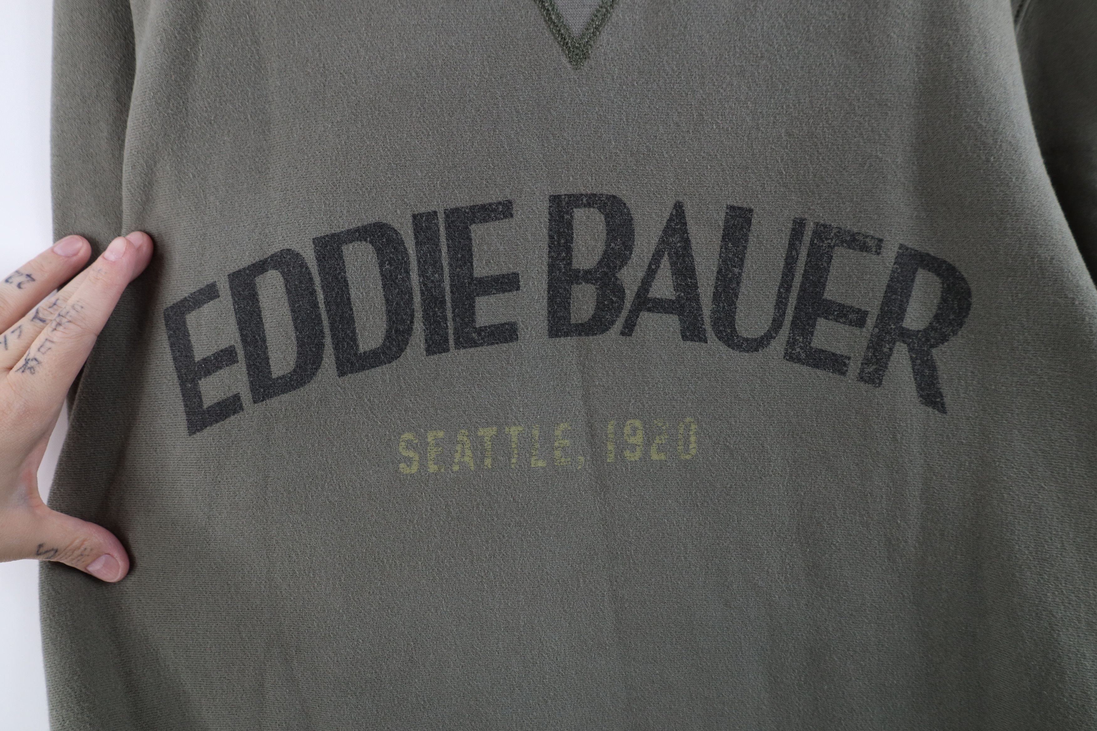 Eddie Bauer Vintage Eddie Bauer Spell Crewneck Sweatshirt Olive Green Size US XL / EU 56 / 4 - 4 Thumbnail