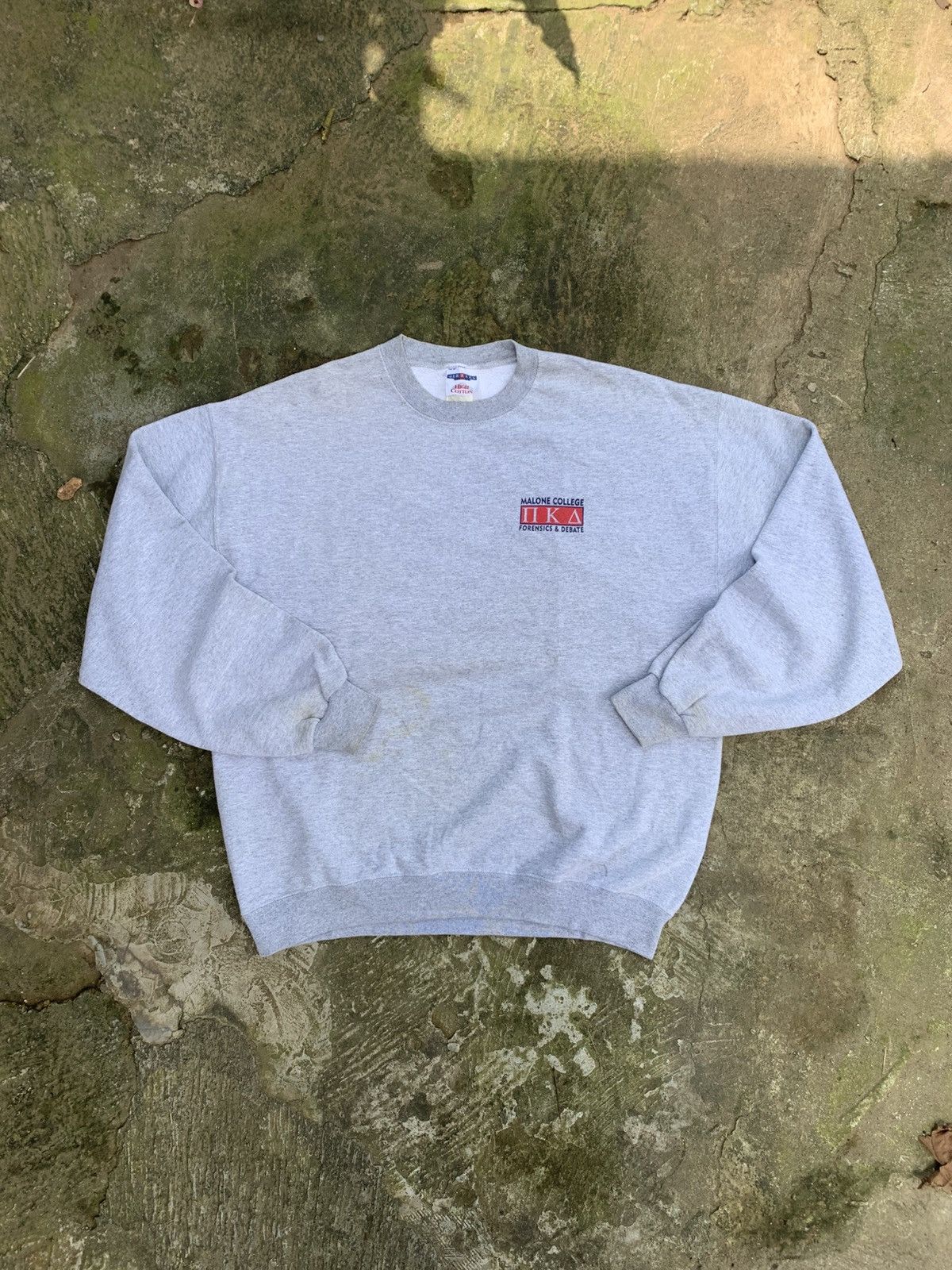 Jerzees Vintage Jerzees Grey Sweatshirt Size US XL / EU 56 / 4 - 2 Thumbnail
