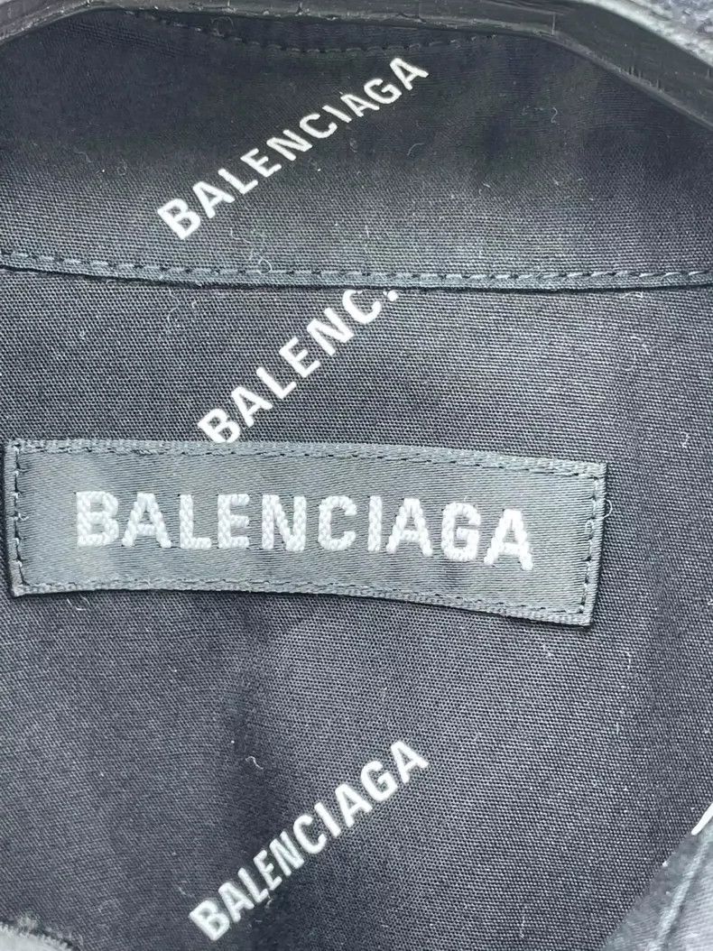 Balenciaga Balenciaga size 37 Shirt with black letters printed all ov Size US XS / EU 42 / 0 - 5 Thumbnail