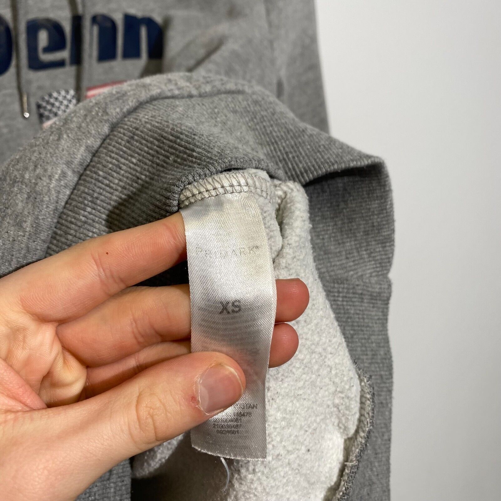 Vintage Vintage Unisex Gray Cotton Hoodie Size XS Washed 90s Regula Size US XS / EU 42 / 0 - 6 Thumbnail