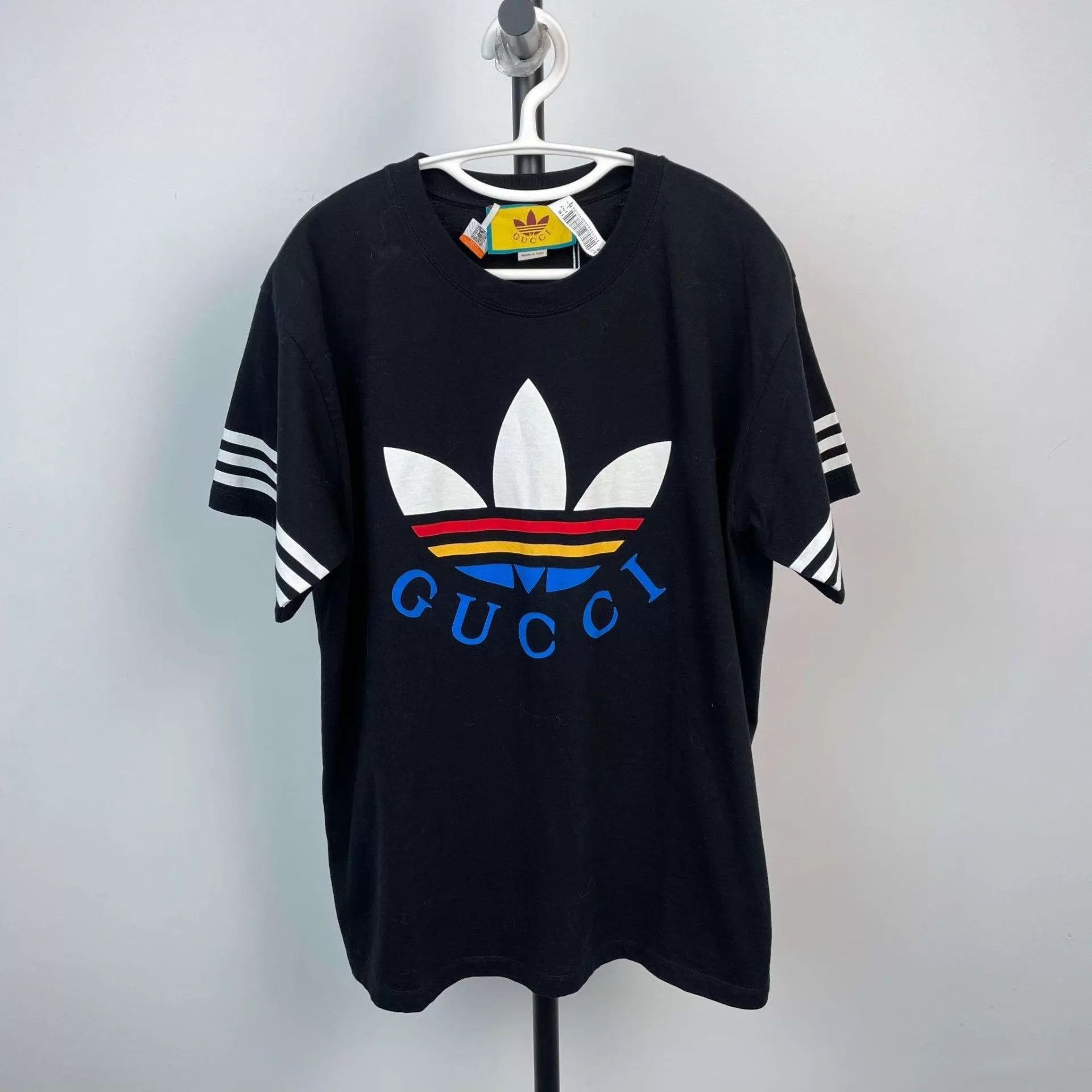 Gucci Gucci x Adidas short-sleeve Tee black XS 95 New Size US XS / EU 42 / 0 - 1 Thumbnail