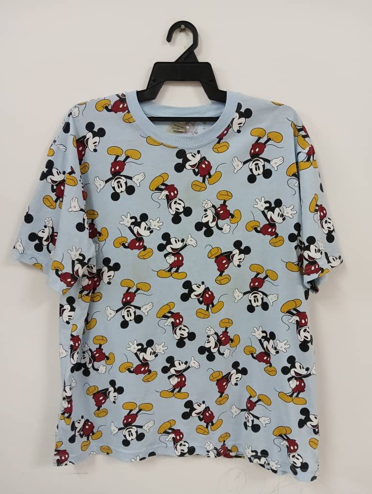 Disney × Mickey Mouse × Vintage Best Offer🔥Vintage Mickey Mouse Full Print X-Large Size Size US XL / EU 56 / 4 - 1 Thumbnail