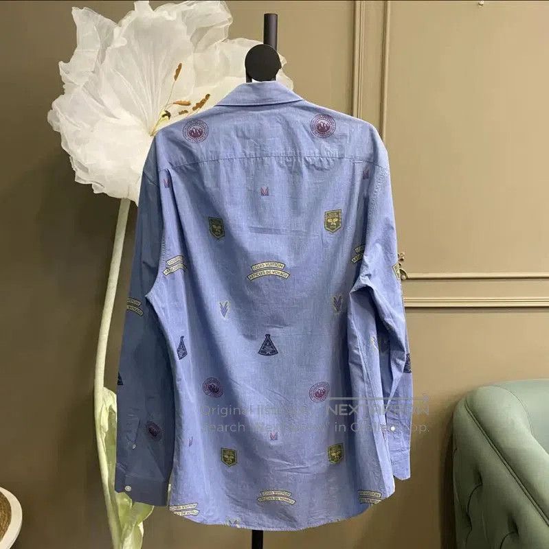 Louis Vuitton Louis Vuitton Blue Cotton Men's Shirts . Size US L / EU 52-54 / 3 - 2 Thumbnail