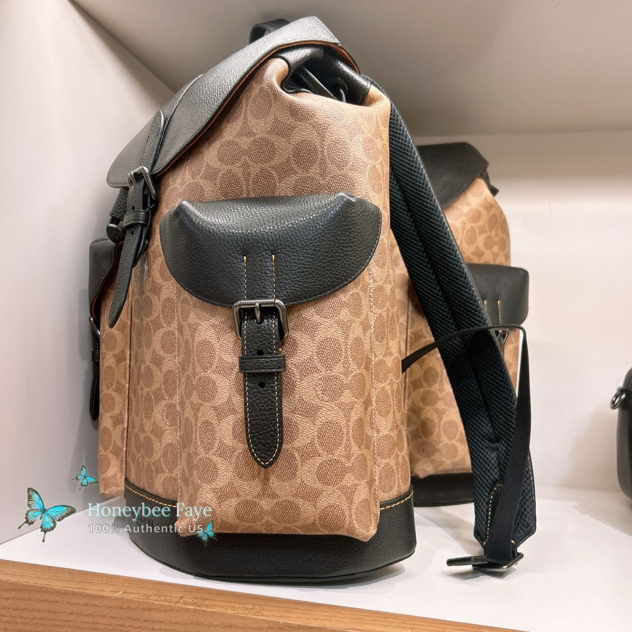 Coach Warner Backpack In Signature Canvas CW211 Size ONE SIZE - 2 Thumbnail