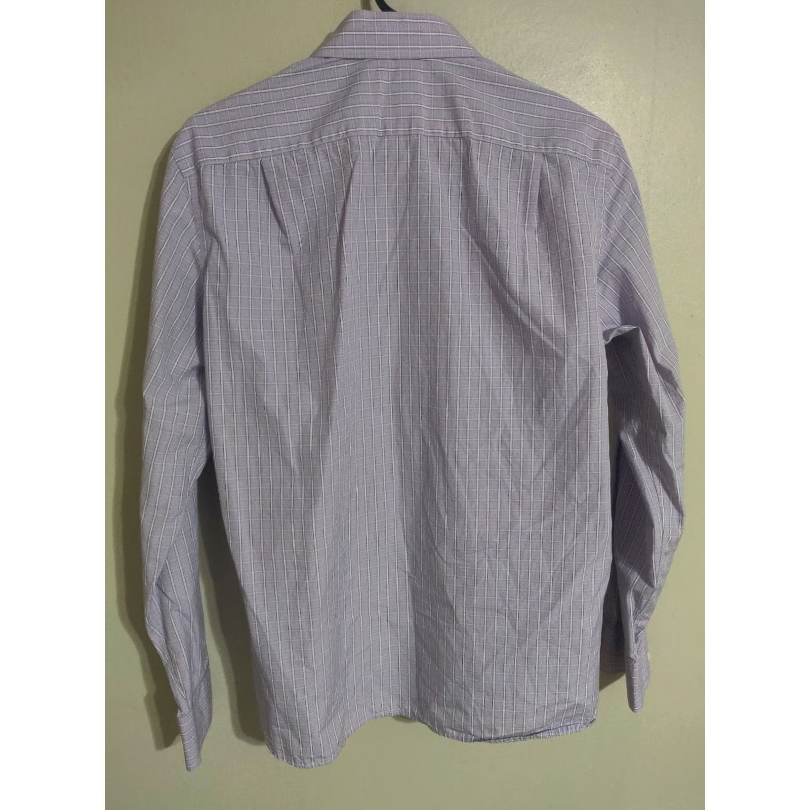 J.Crew J.CREW Purple Plaid Button Down Dress Shirt L/S Men's Medium Size 40R - 4 Thumbnail