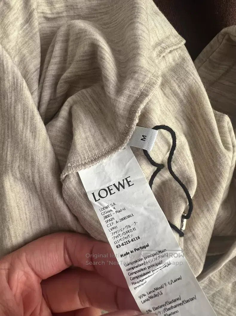 Loewe Loewe Beige Long Sleeve T-Shirt Size M / US 6-8 / IT 42-44 - 2 Thumbnail