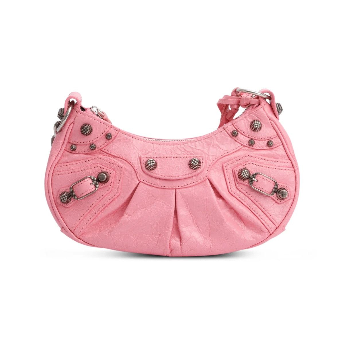 Balenciaga BALENCIAGA Pink Leather Shoulder Bag Size ONE SIZE - 4 Thumbnail