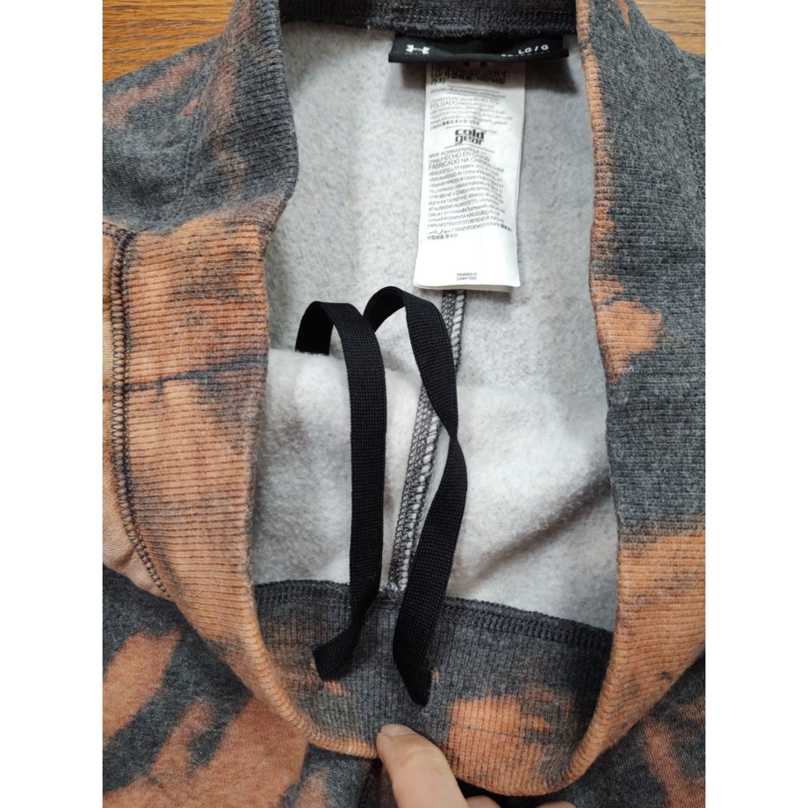 Under Armour Under Armour Sweatpants Tie Dye Gray Mens Drawstring Athletic Loose Fit L 30in Inseam Pants Size US 33 - 7 Thumbnail