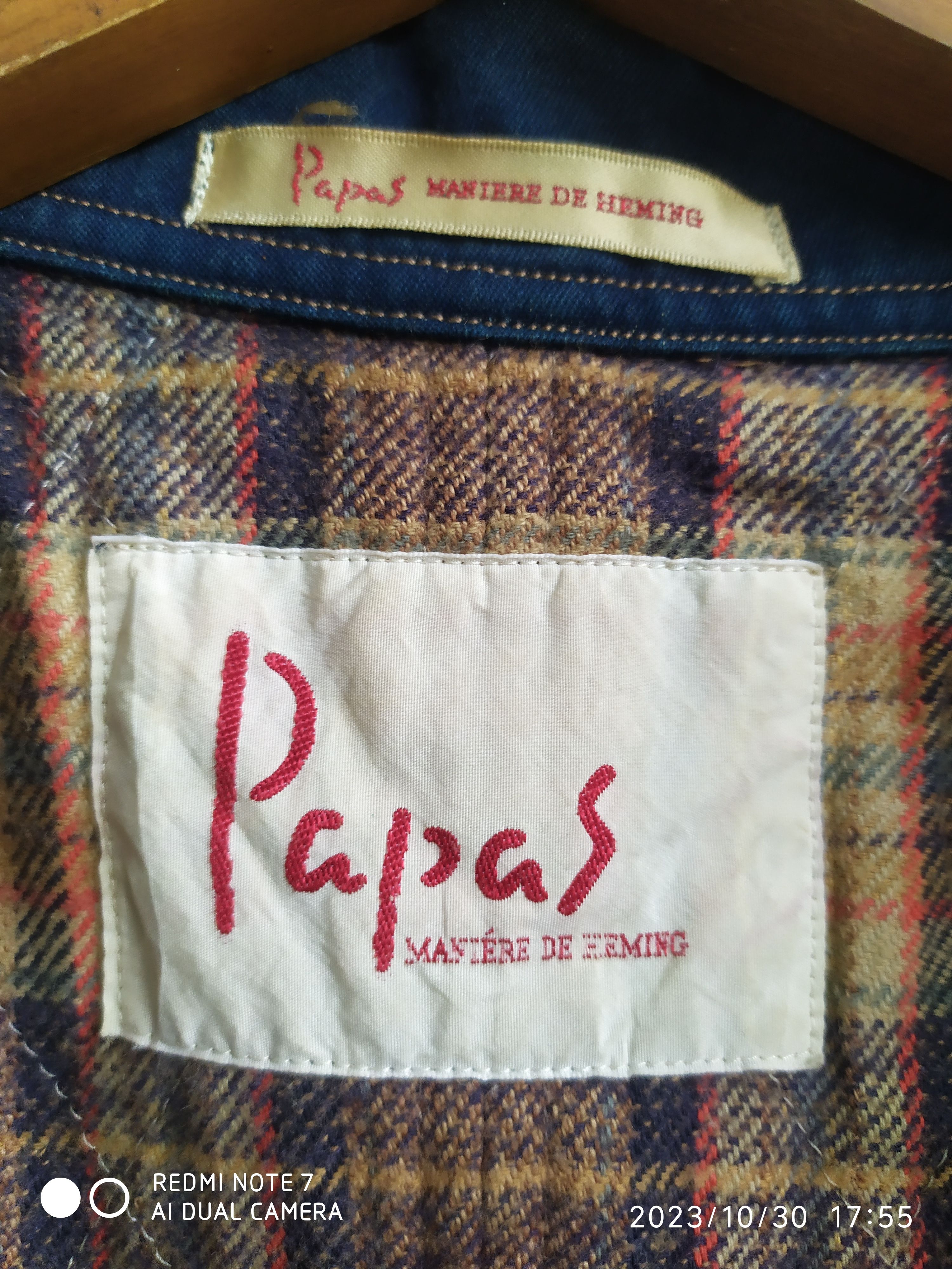 Japanese Brand × Vintage Vintage Papas Maniére De Heming indigo Japan jacket Size US M / EU 48-50 / 2 - 4 Thumbnail