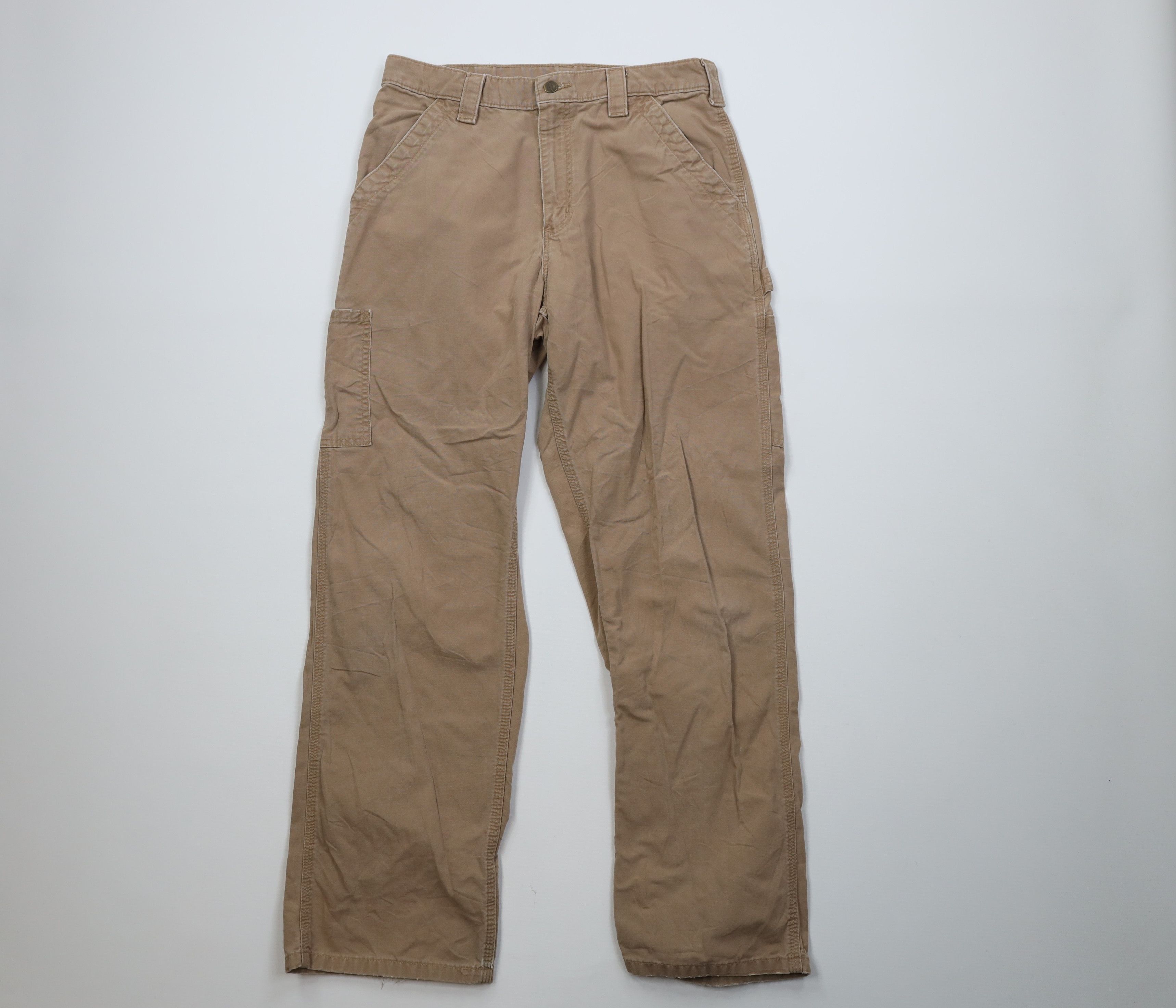 Carhartt Vintage 90s Y2K Carhartt Wide Leg Dungaree Pants Duck Brown Size US 32 / EU 48 - 1 Thumbnail