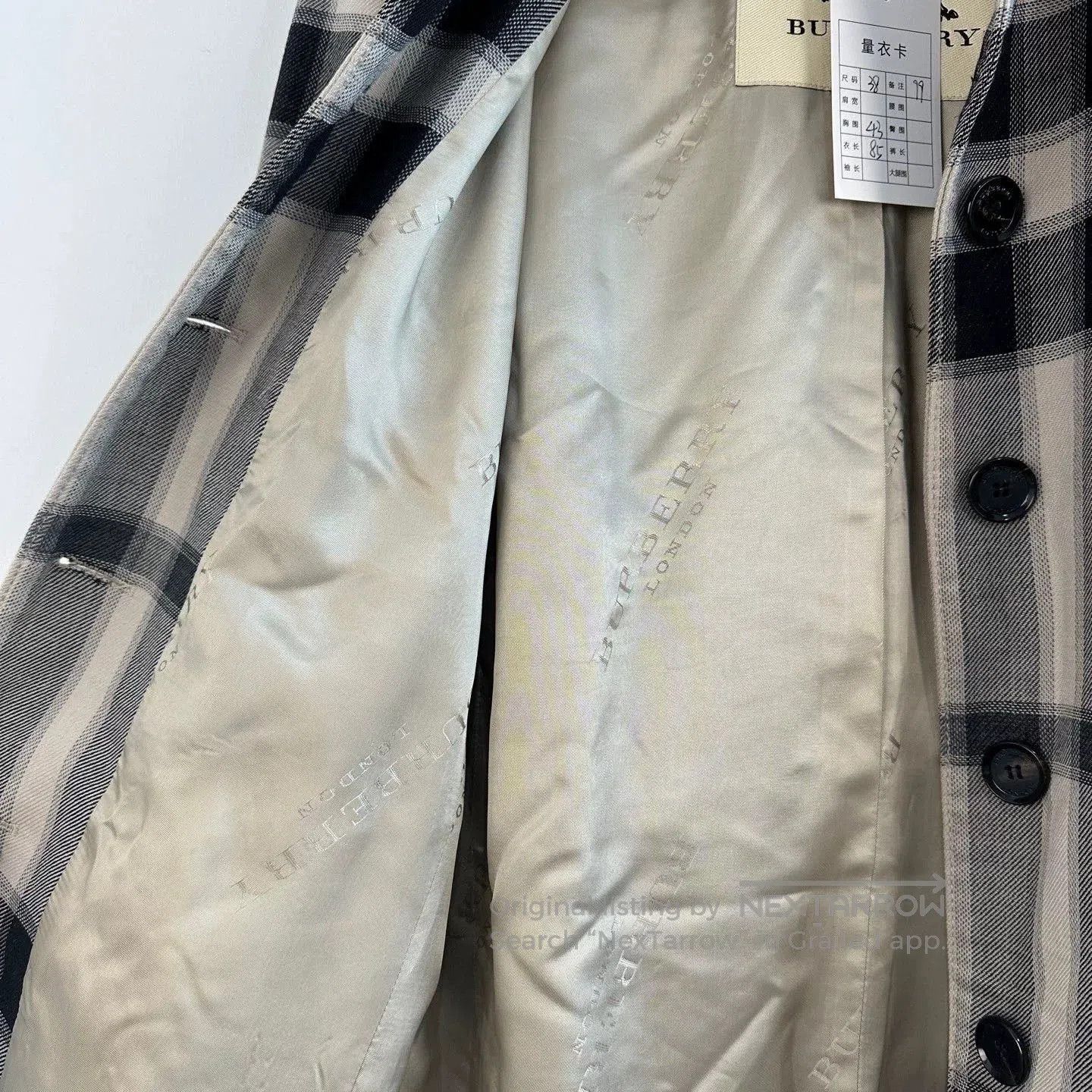 Burberry Burberry Check Trench Coat Size 38. Size S / US 4 / IT 40 - 4 Thumbnail