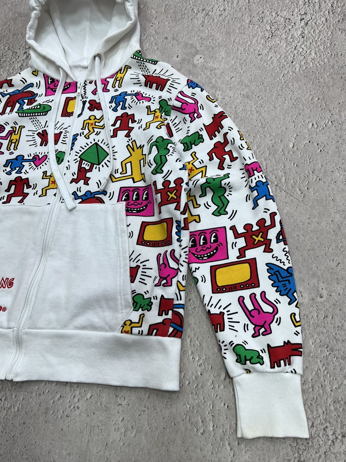 Japanese Brand × Keith Haring × Vintage Keith Haring x Big Bang Pop art Kpop Hoodie Sweater Size US M / EU 48-50 / 2 - 5 Thumbnail