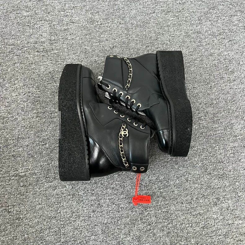 Chanel Chanel Thicksoled Short Boots -2505 Size US 6 / EU 39 - 5 Thumbnail