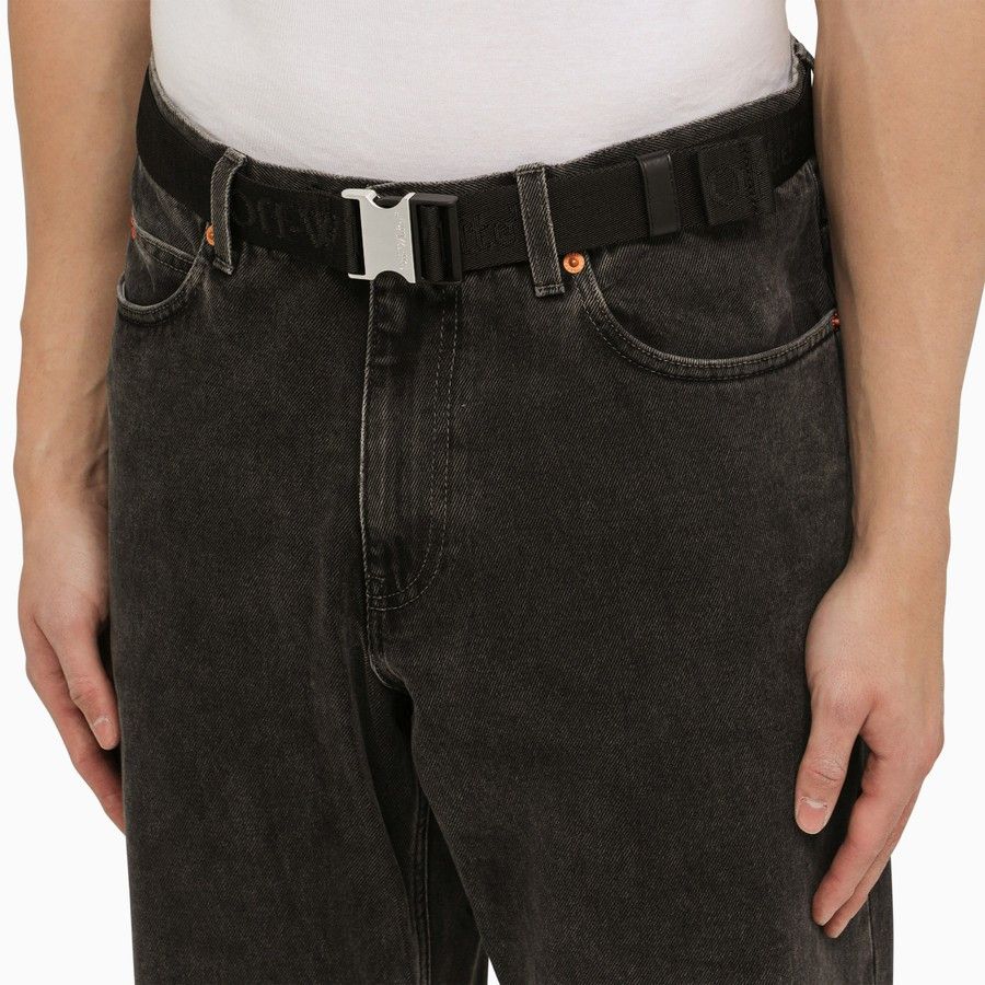 Off-White o1d2blof1125 Size: OS Long Tape Belt in Black Size ONE SIZE - 2 Thumbnail