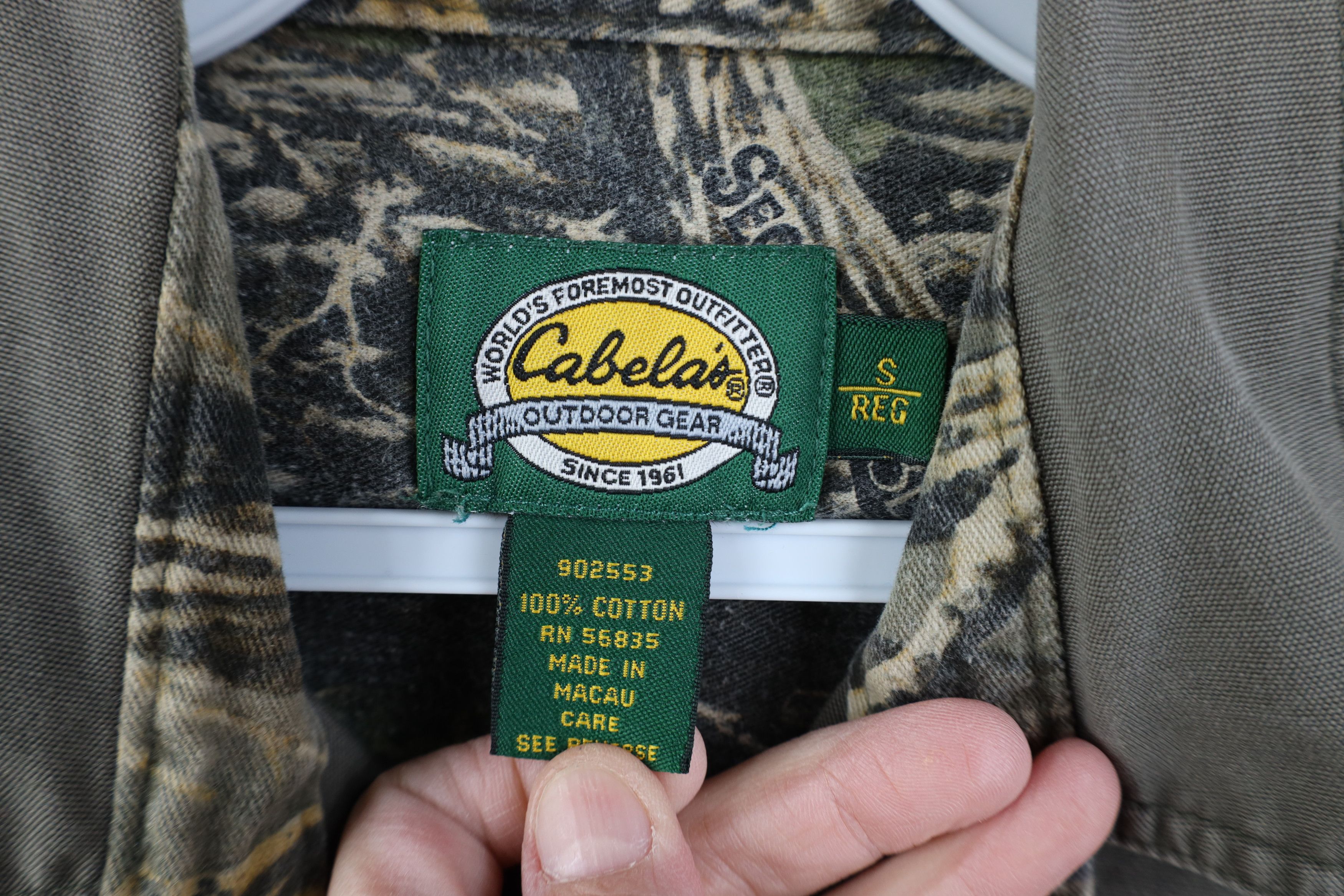 Cabelas Vintage Cabelas Camouflage Hunting Shooting Button Shirt Size US S / EU 44-46 / 1 - 10 Thumbnail