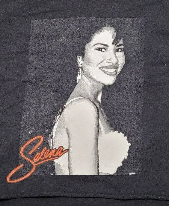 Band Tees selena raw hem distressed portrait autograph graphic crop t Size M / US 6-8 / IT 42-44 - 3 Thumbnail