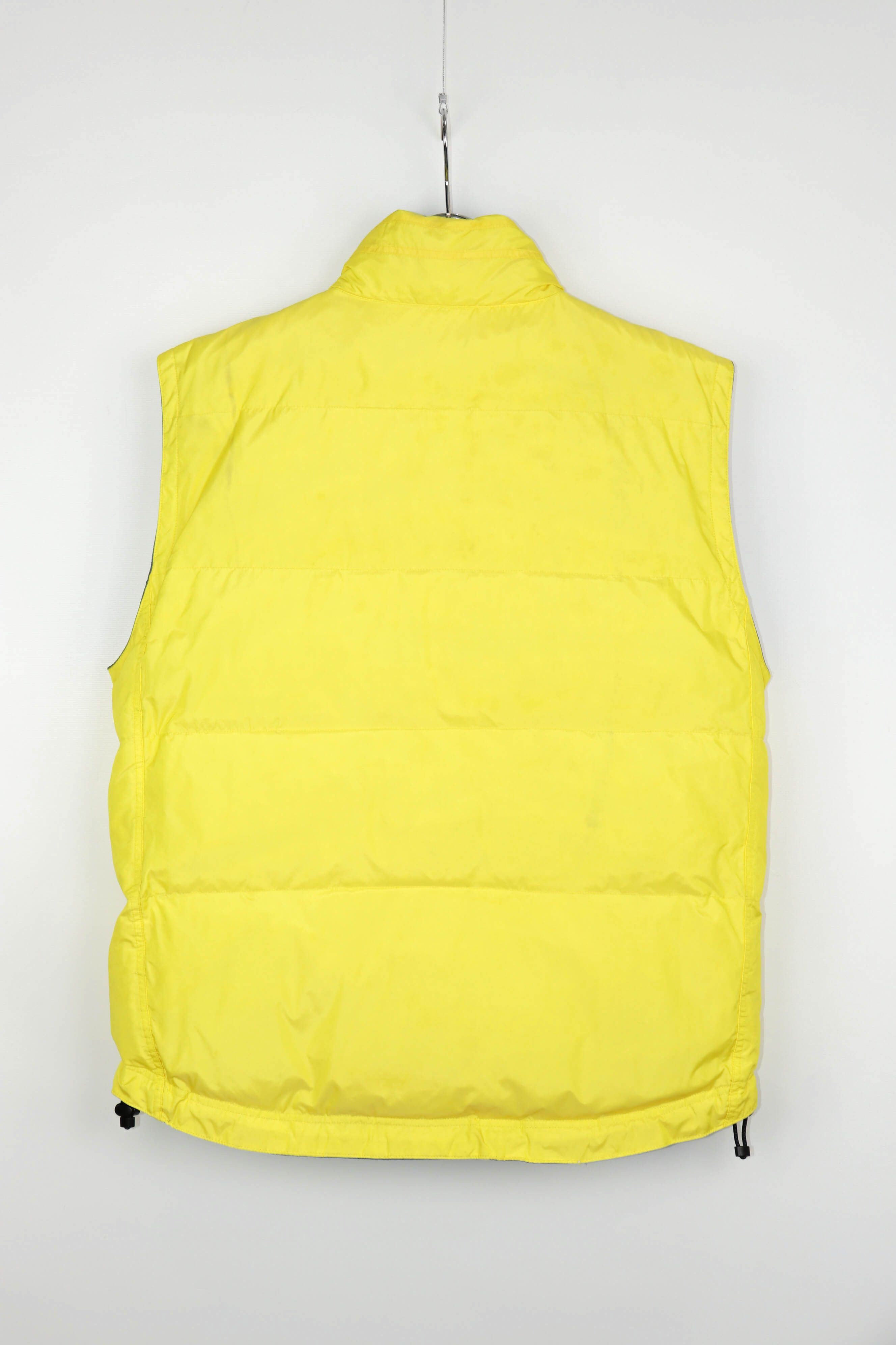 Gap GAP Vintage YellowGray Reversible Down Puffer Waistcoat Vest Size US XL / EU 56 / 4 - 2 Thumbnail