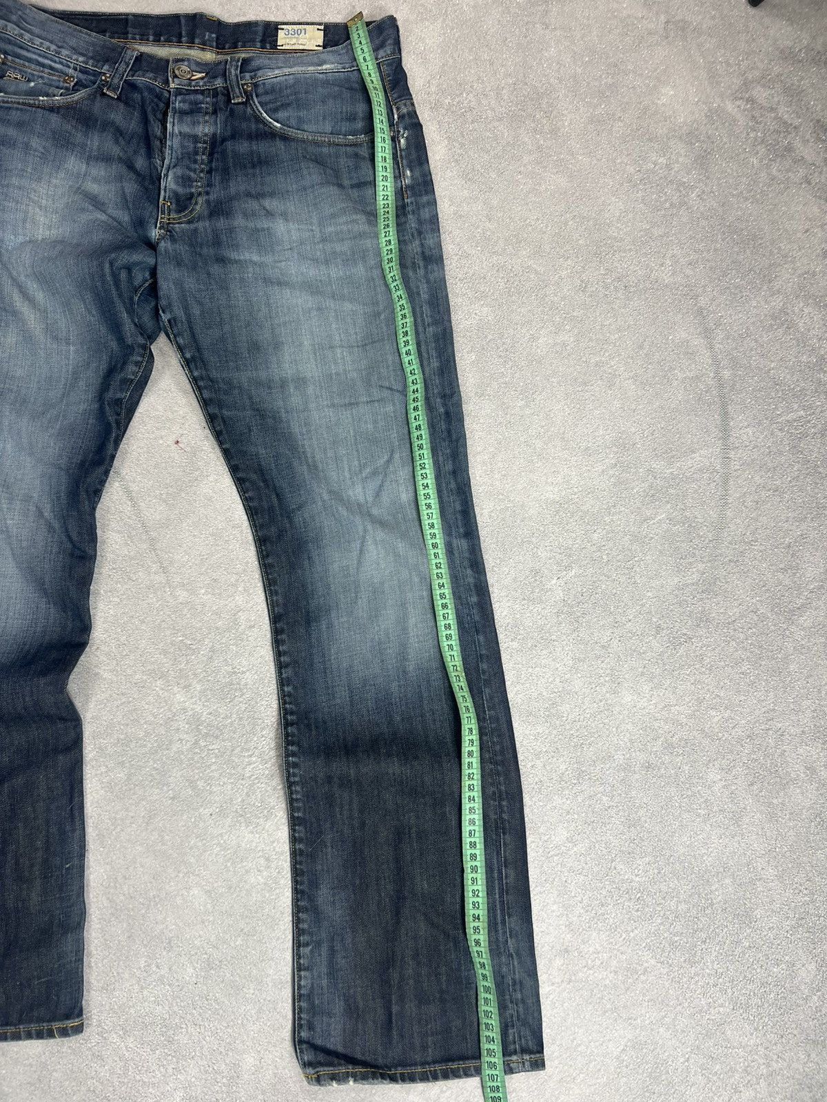 Vintage Vintage Streetwear G-Star Baggy Ripped Washed Denim Distress Size US 33 - 11 Thumbnail
