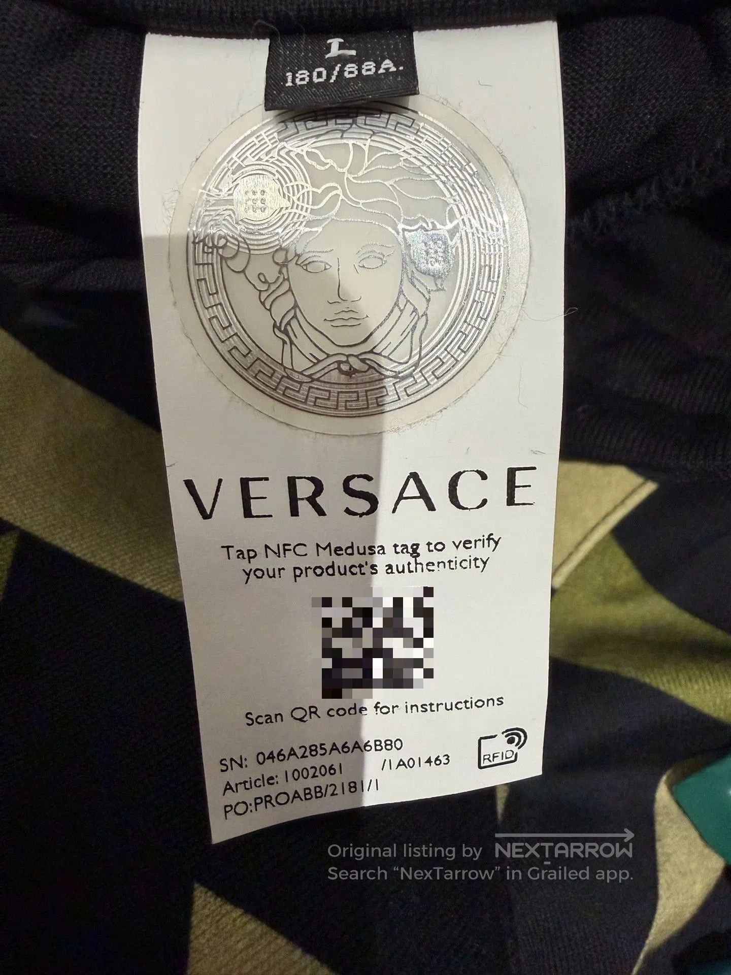 Versace Versace Men's Embroidered Army Green Sweatpants. Size US 26 / EU 42 - 8 Thumbnail