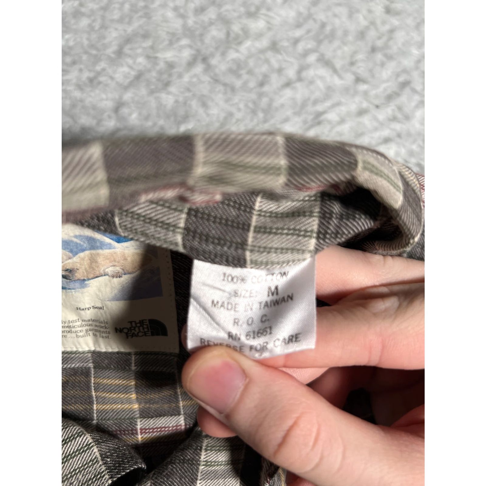 The North Face The North Face Shirt Mens M Brown Button Up Check Retro 100% Cotton Size US M / EU 48-50 / 2 - 6 Thumbnail