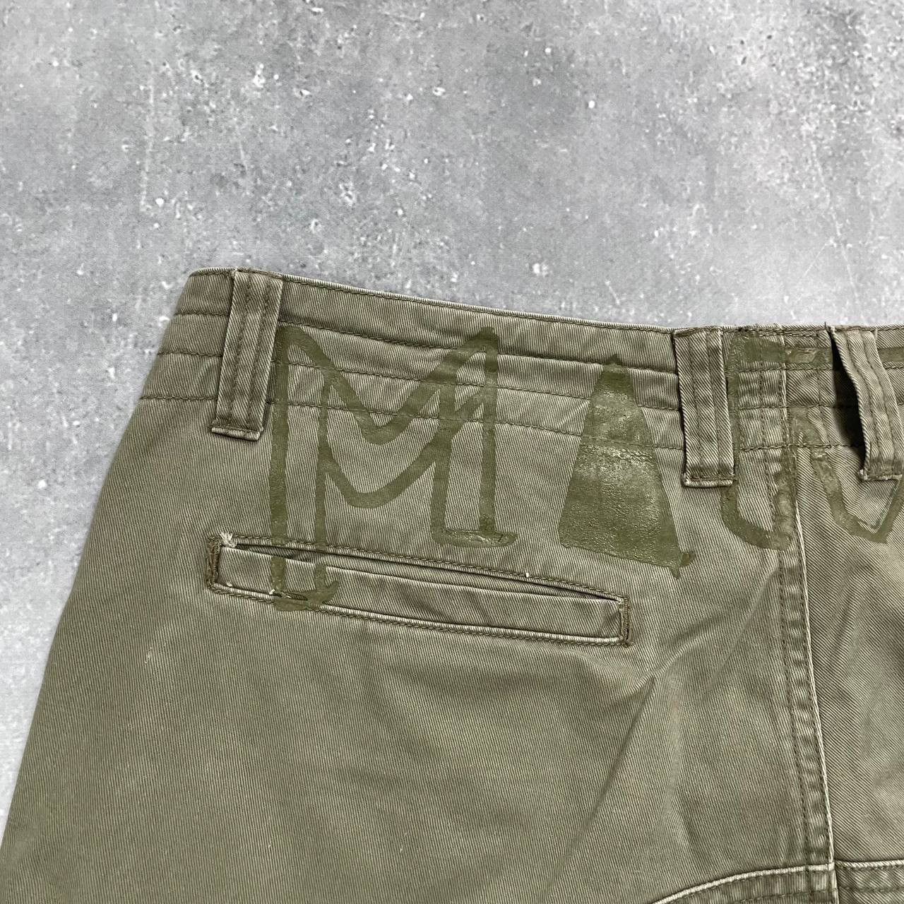 Mambo × Vintage Vintage Mambo Cargo Shorts Faded Olive Green Size 36 Size US 36 / EU 52 - 19 Thumbnail