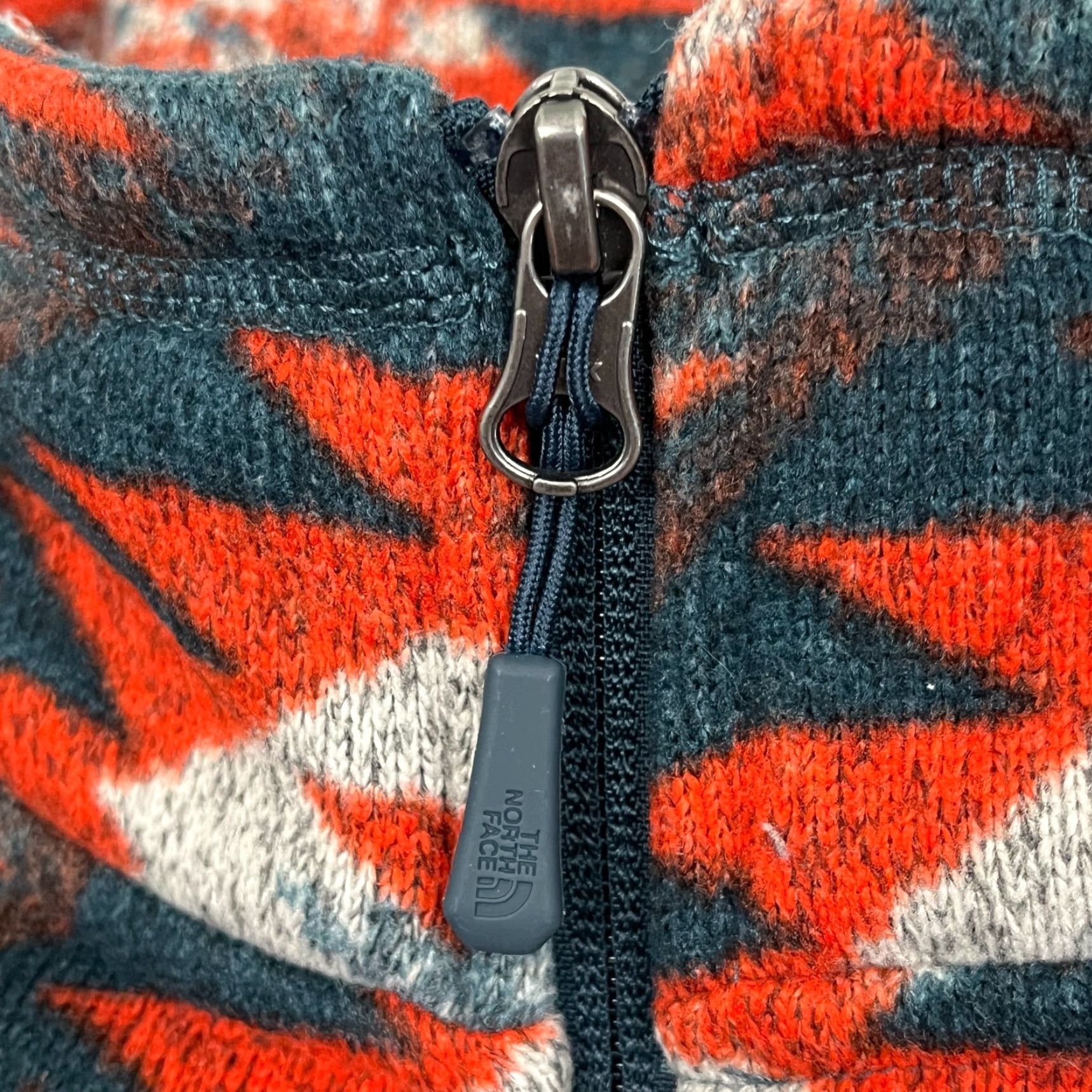 The North Face The North Face Sweater Mens M Aztec Southwestern 1/2 Zip Pullover Fleece Orange Geometric Multicolor Size US M / EU 48-50 / 2 - 6 Thumbnail
