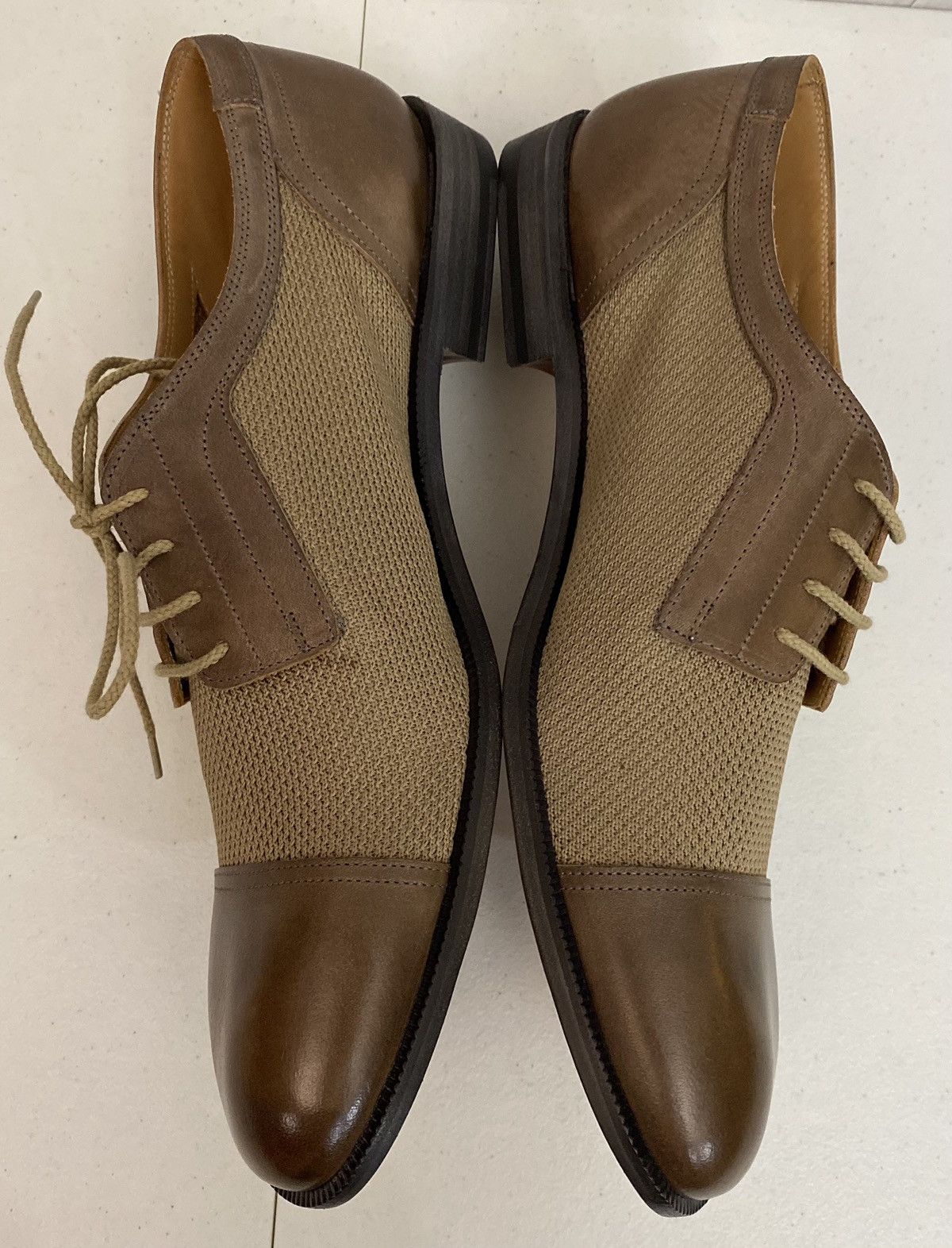 Maison Margiela Maison Margiela 22 🇮🇹 Brown Captoe Hybrid Mesh Derby 11 New Size US 11 / EU 44 - 12 Thumbnail