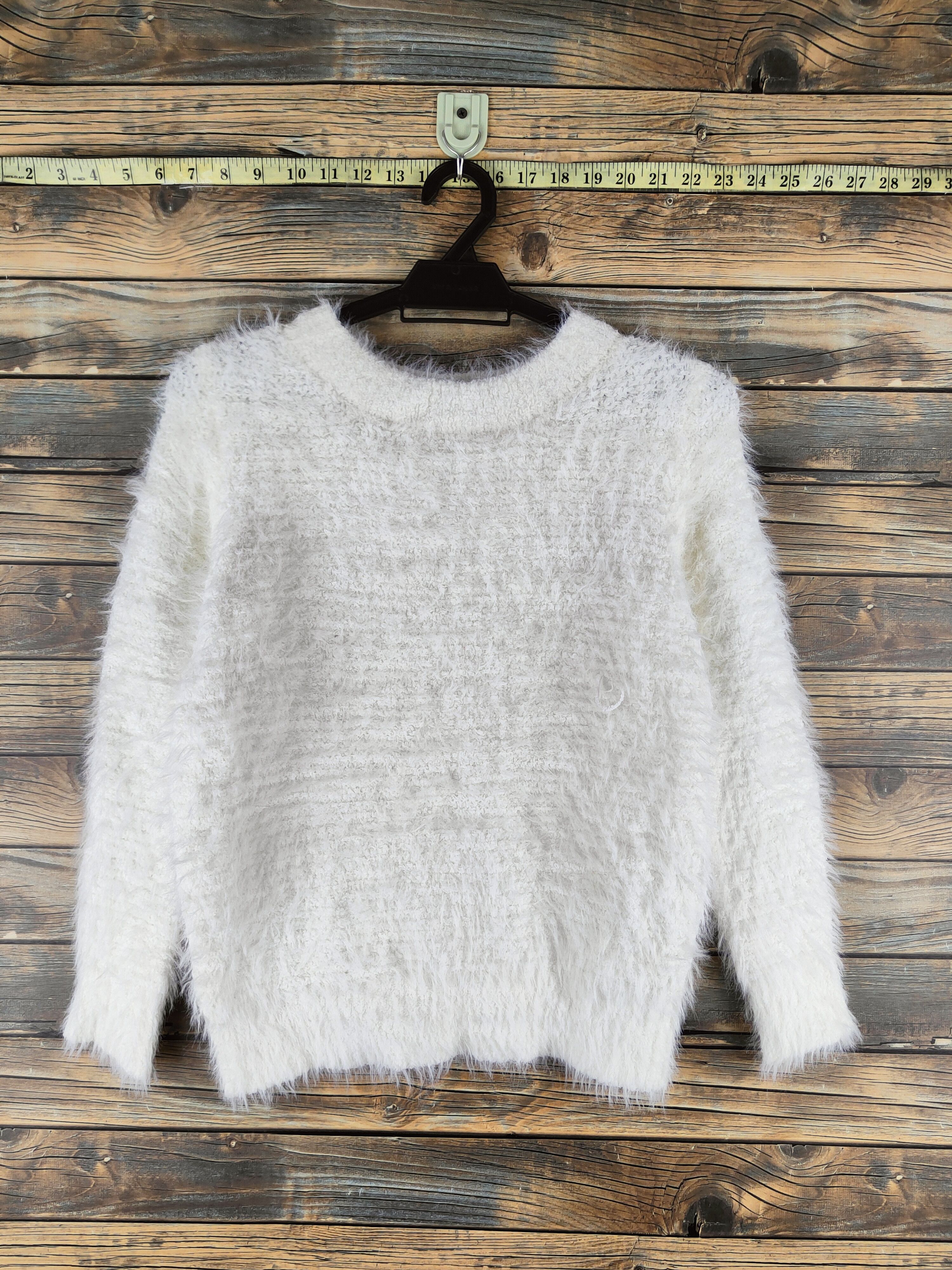 Japanese Brand DL Chocol Raffine Cream Fur Mohair Knitwear #sp46-470 Size S / US 4 / IT 40 - 1 Thumbnail
