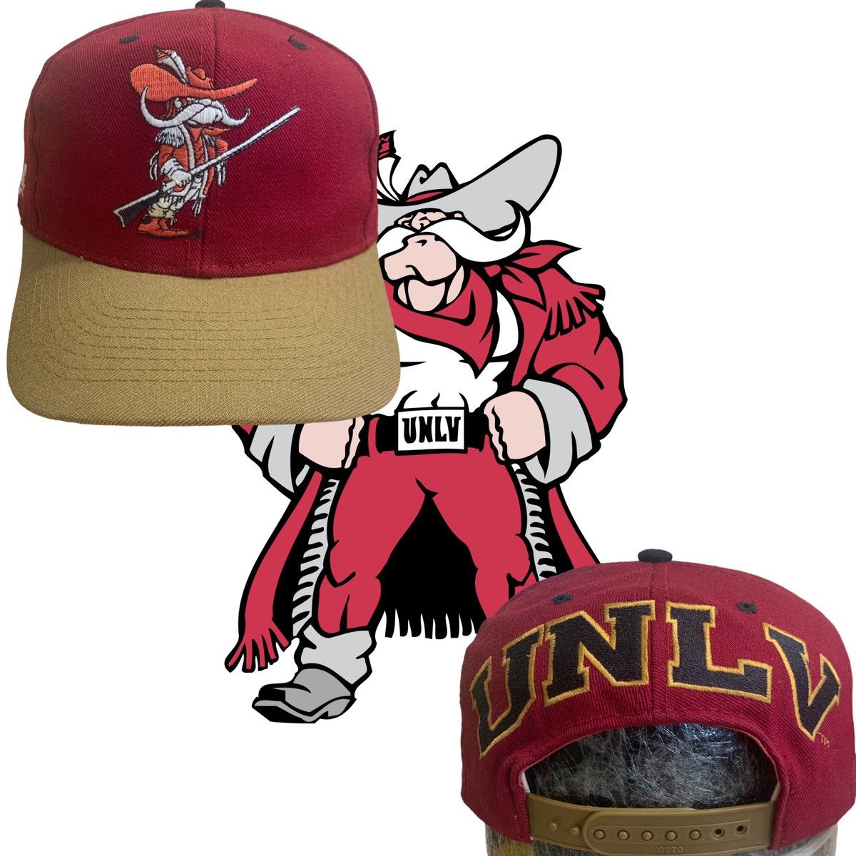 image of Unlv Running Rebels Blockhead American Needle Snapback Hat, Men's